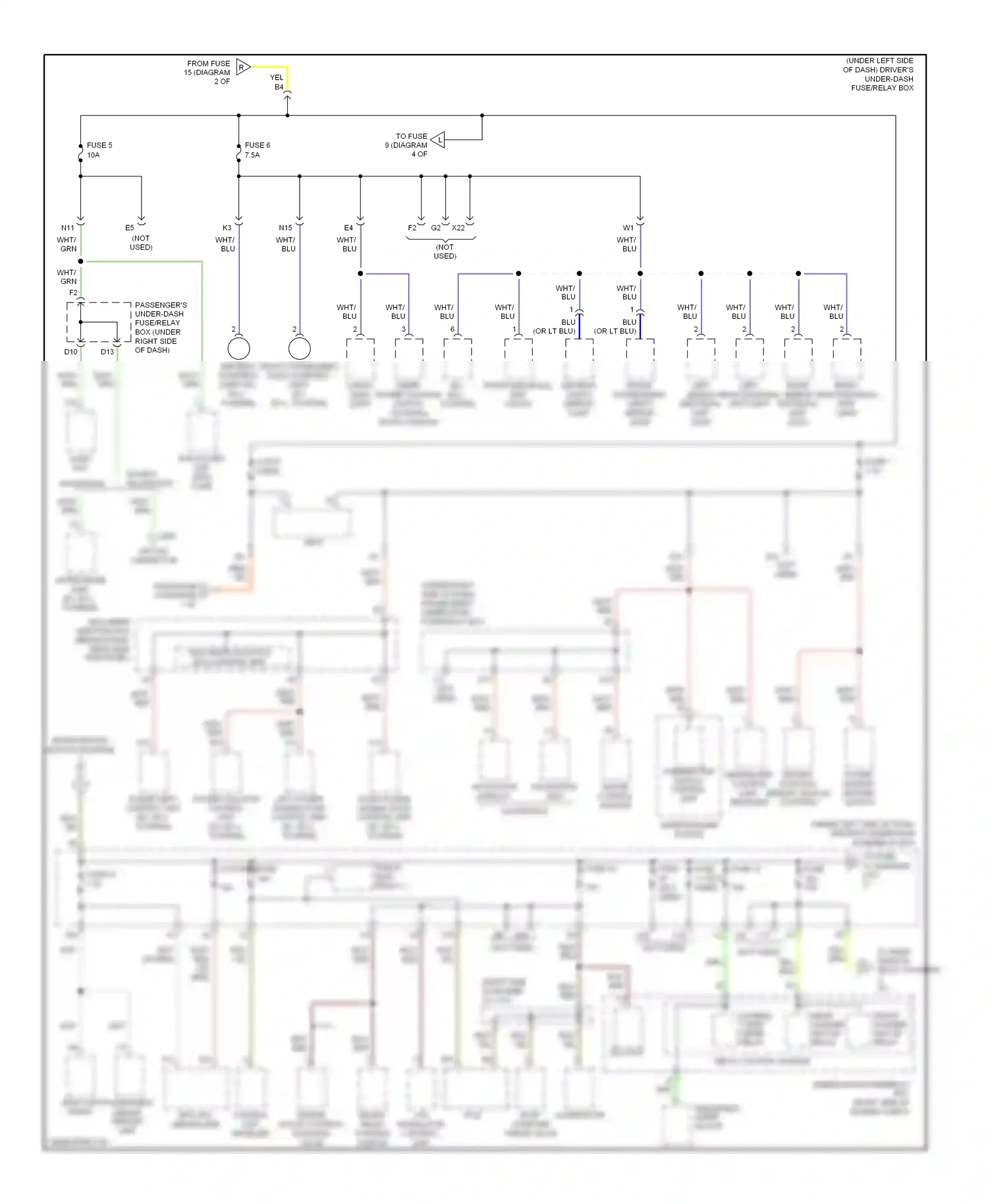 Wiring diagram eld unit for Honda Odyssey III (2003-2008) (7 of 8)