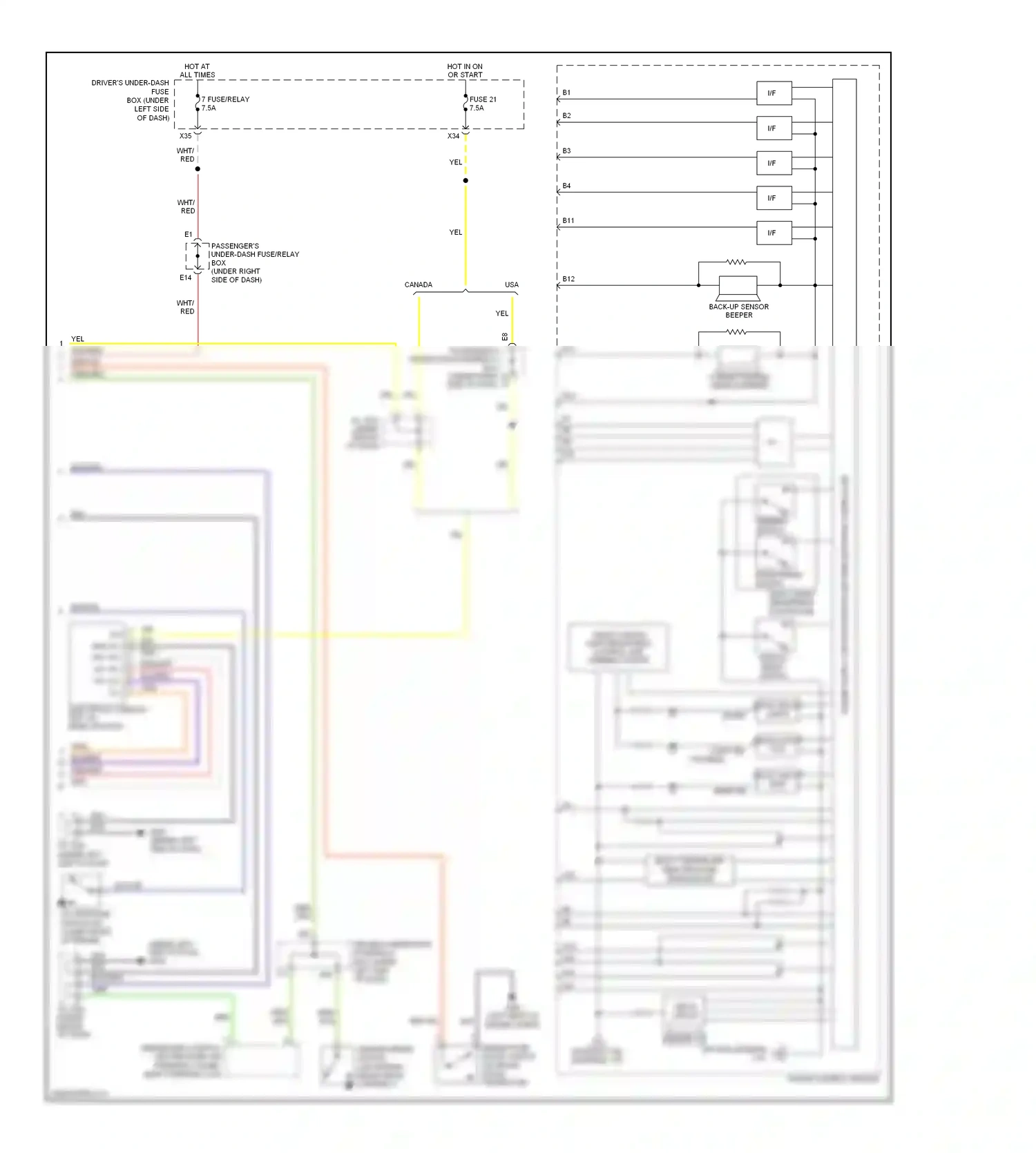 Wiring diagram (if for Honda Odyssey III (2003-2008) (1 of 2)