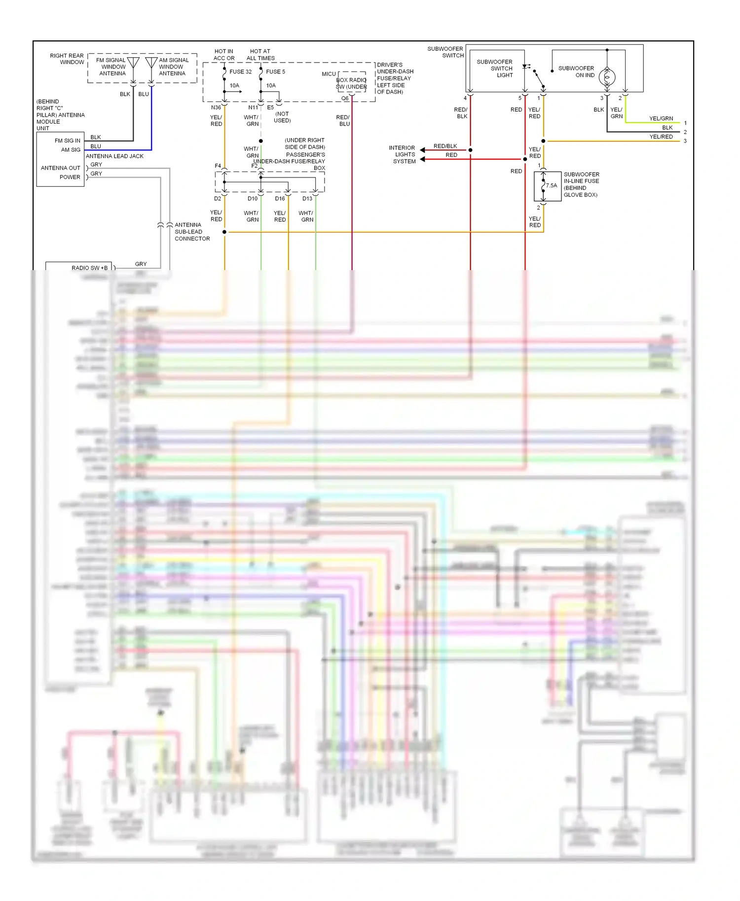 Wiring diagram lt blu for Honda Odyssey III (2003-2008) (21 of 34)