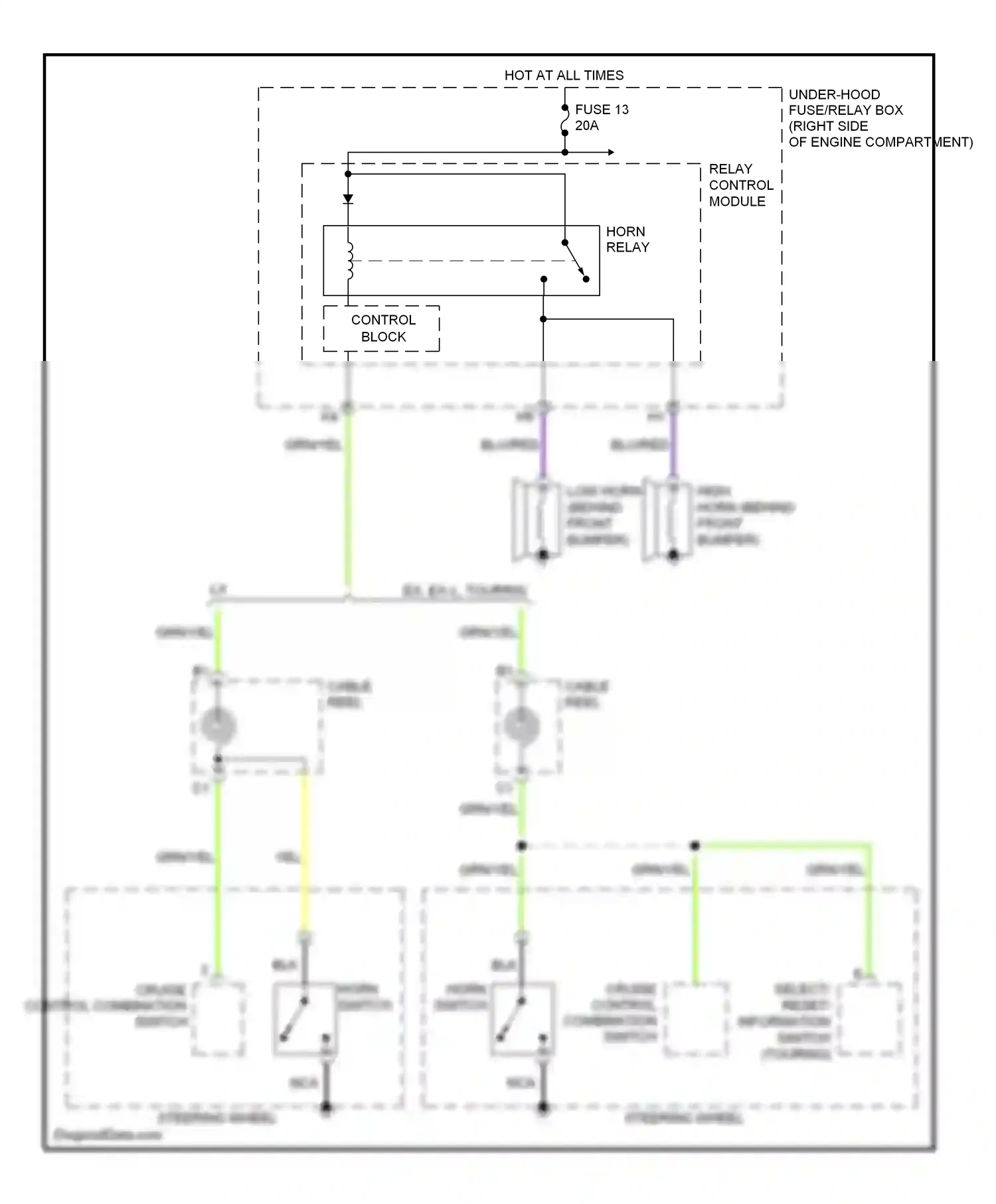 Wiring diagram nca for Honda Odyssey III (2003-2008) (2 of 7)