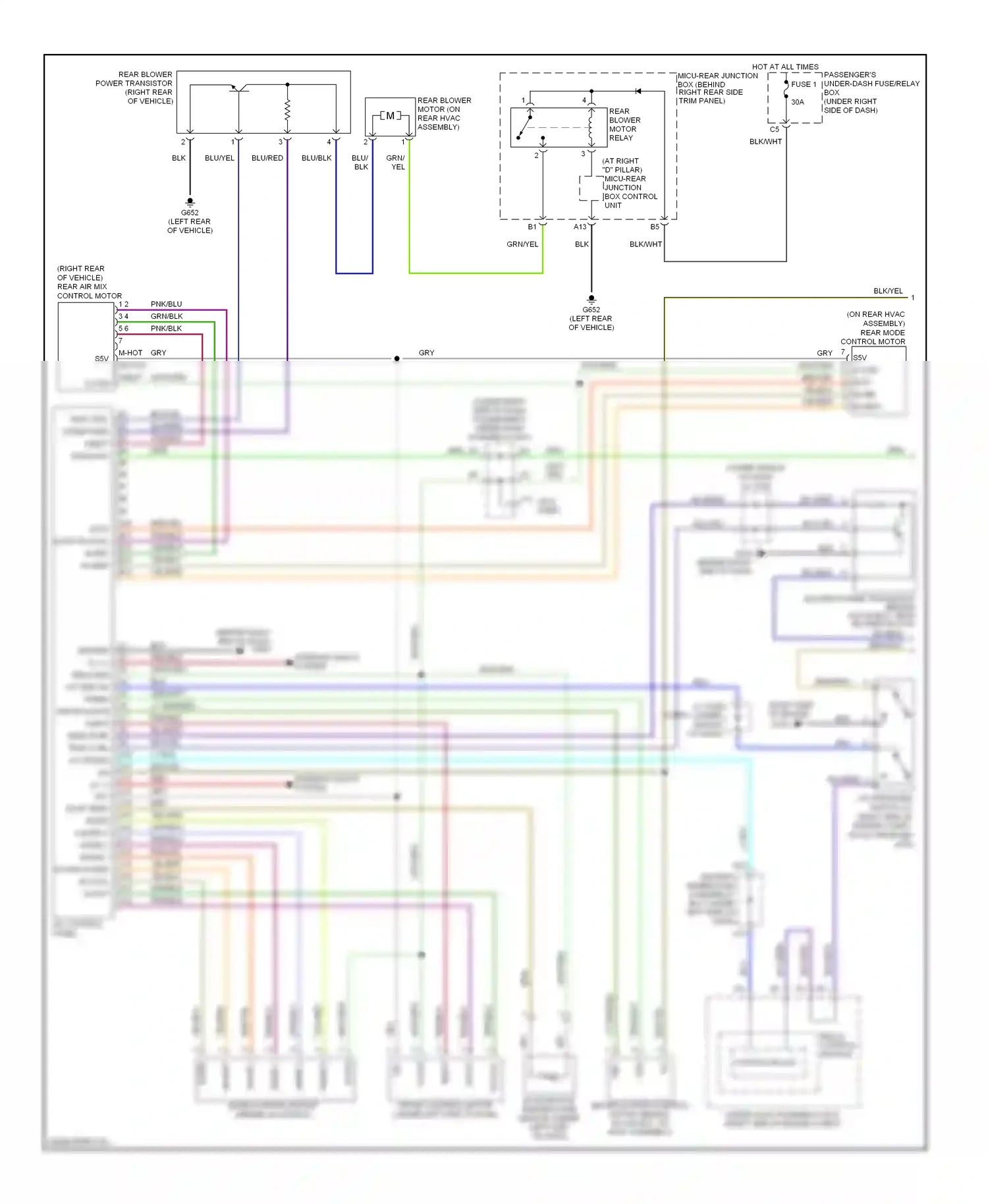 Wiring diagram red for Honda Odyssey III (2003-2008) (9 of 87)