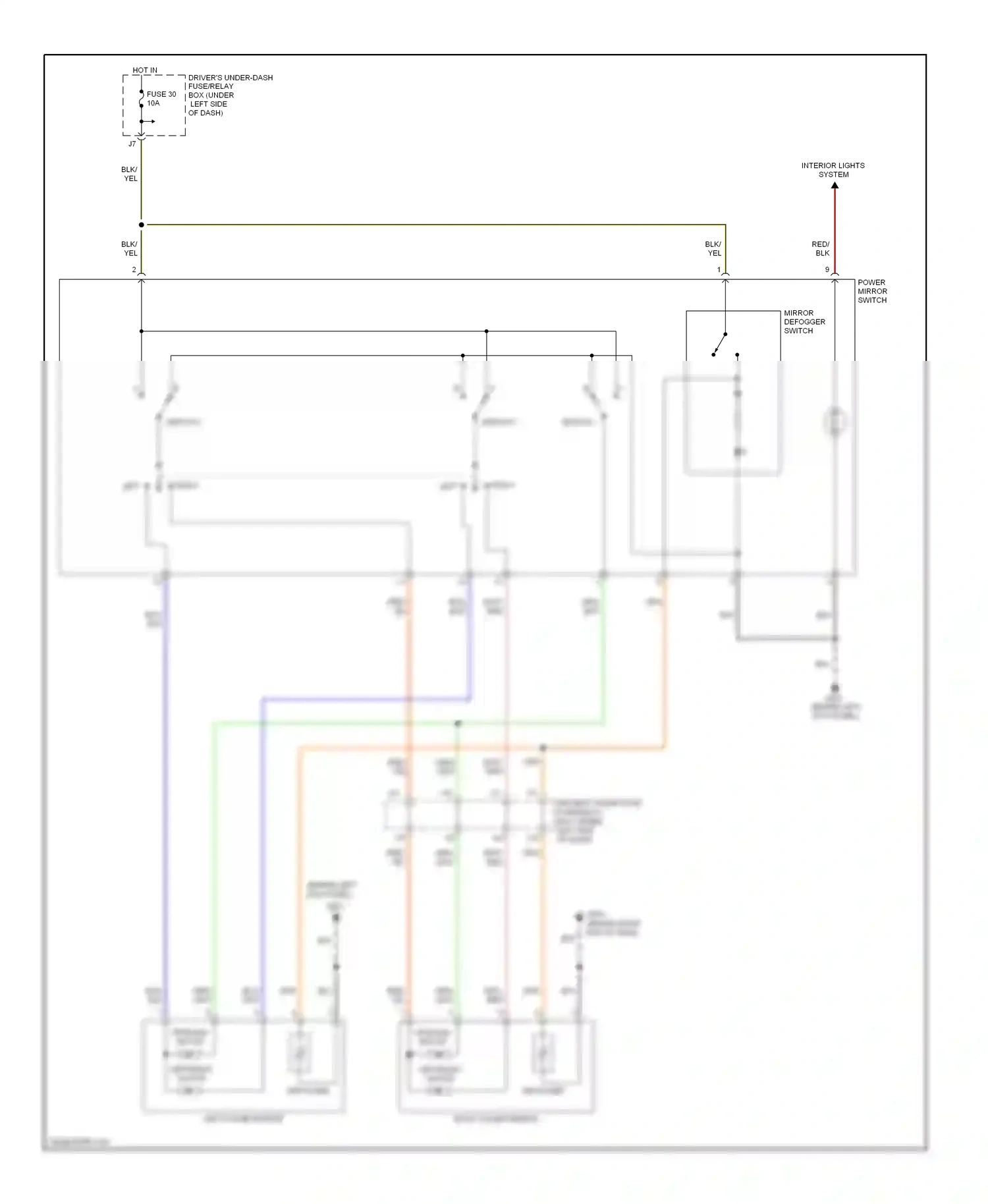 Wiring diagram red for Honda Odyssey III (2003-2008) (53 of 87)