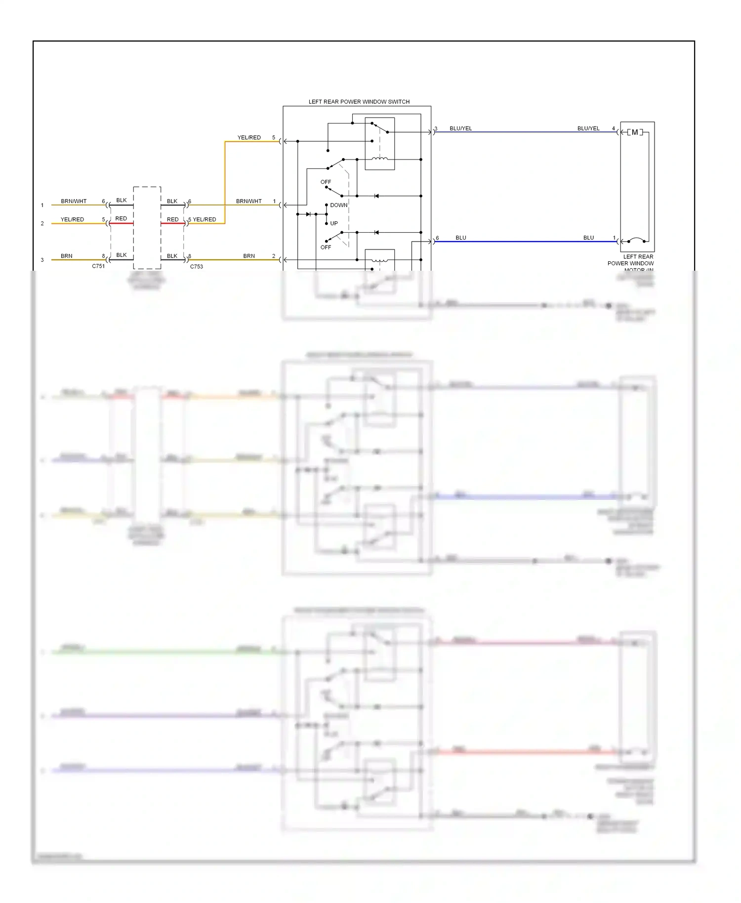 Wiring diagram red for Honda Odyssey III (2003-2008) (56 of 87)