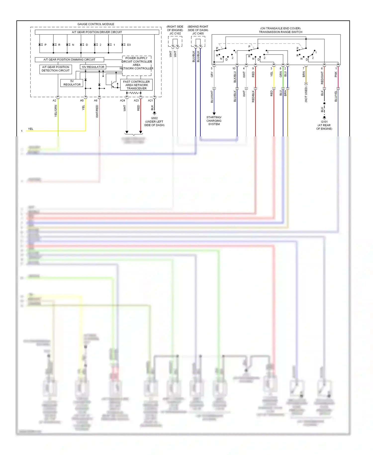 Wiring diagram red/blk for Honda Odyssey III (2003-2008) (42 of 49)