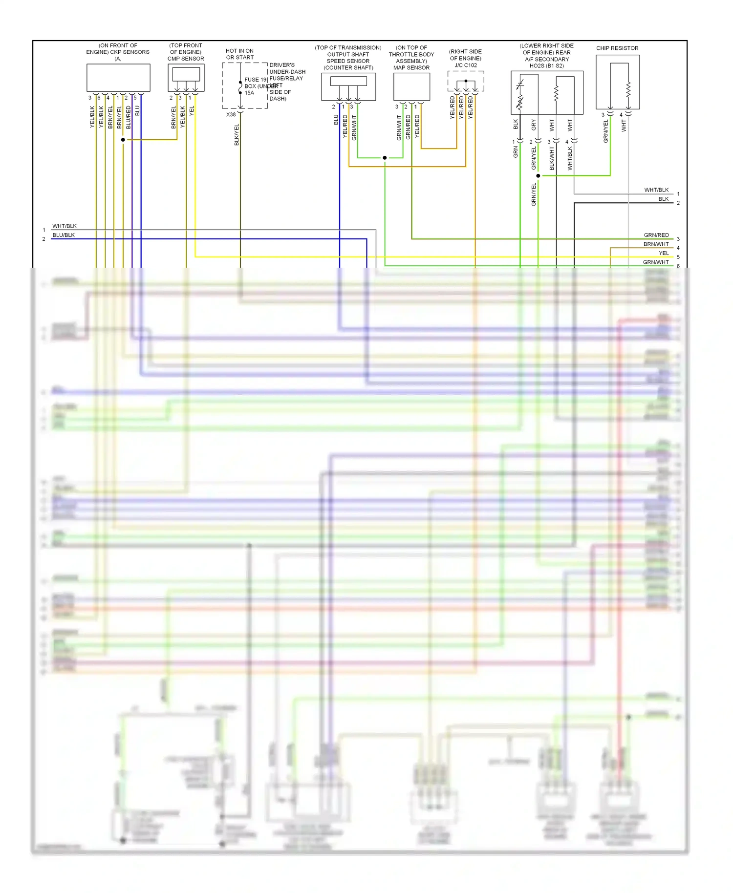 Wiring diagram red/blu for Honda Odyssey III (2003-2008) (10 of 35)