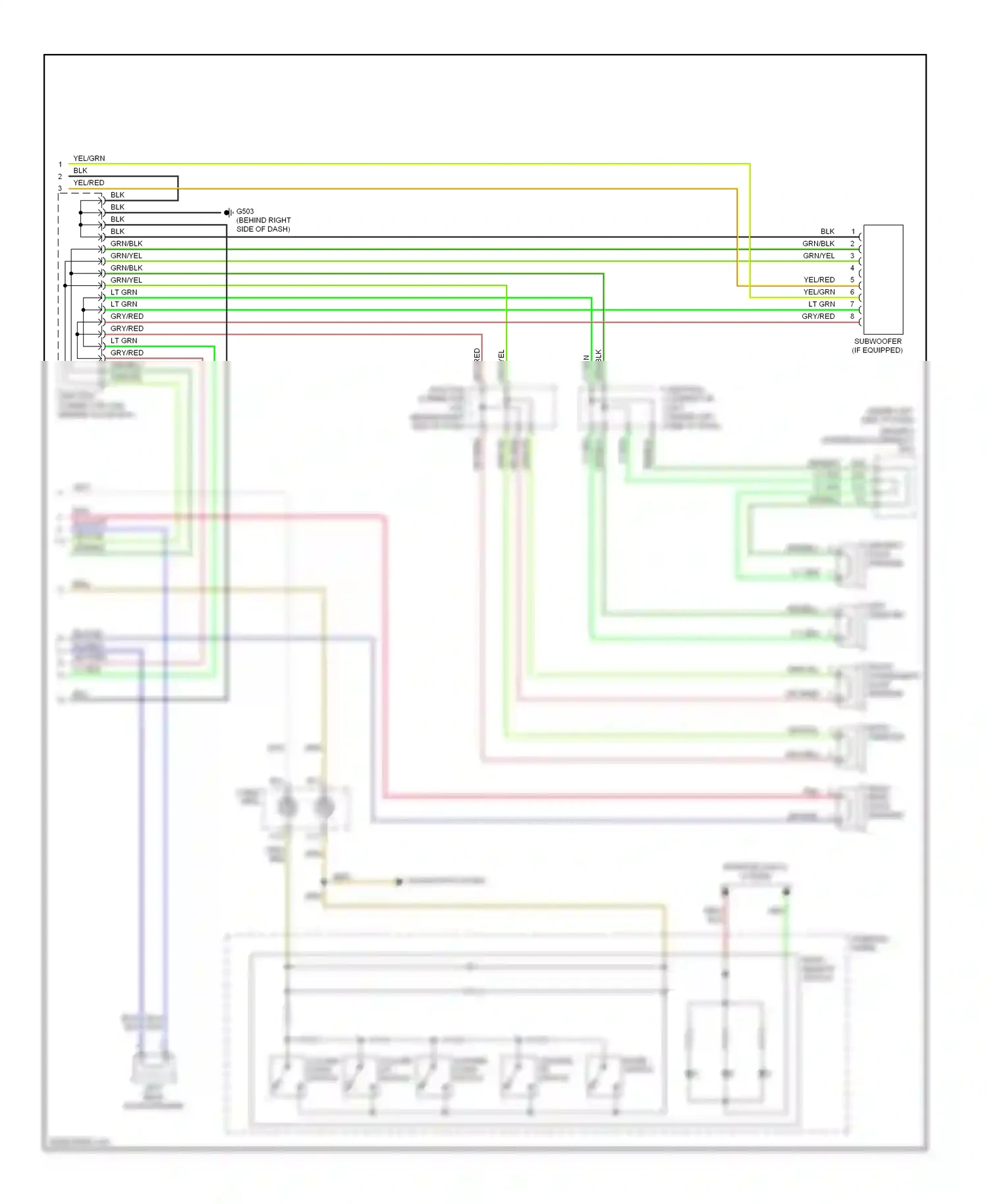 Wiring diagram volume up switch for Honda Odyssey III (2003-2008) (1 of 5)