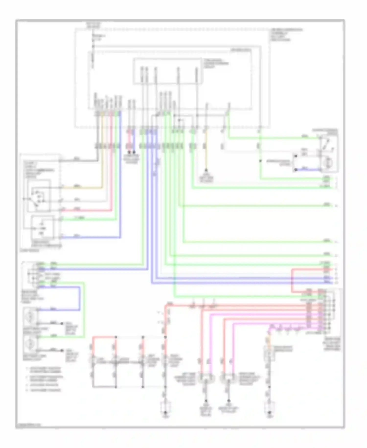 Odyssey Honda IV (2008-2013): Exterior lamps circuit (1 of 2)