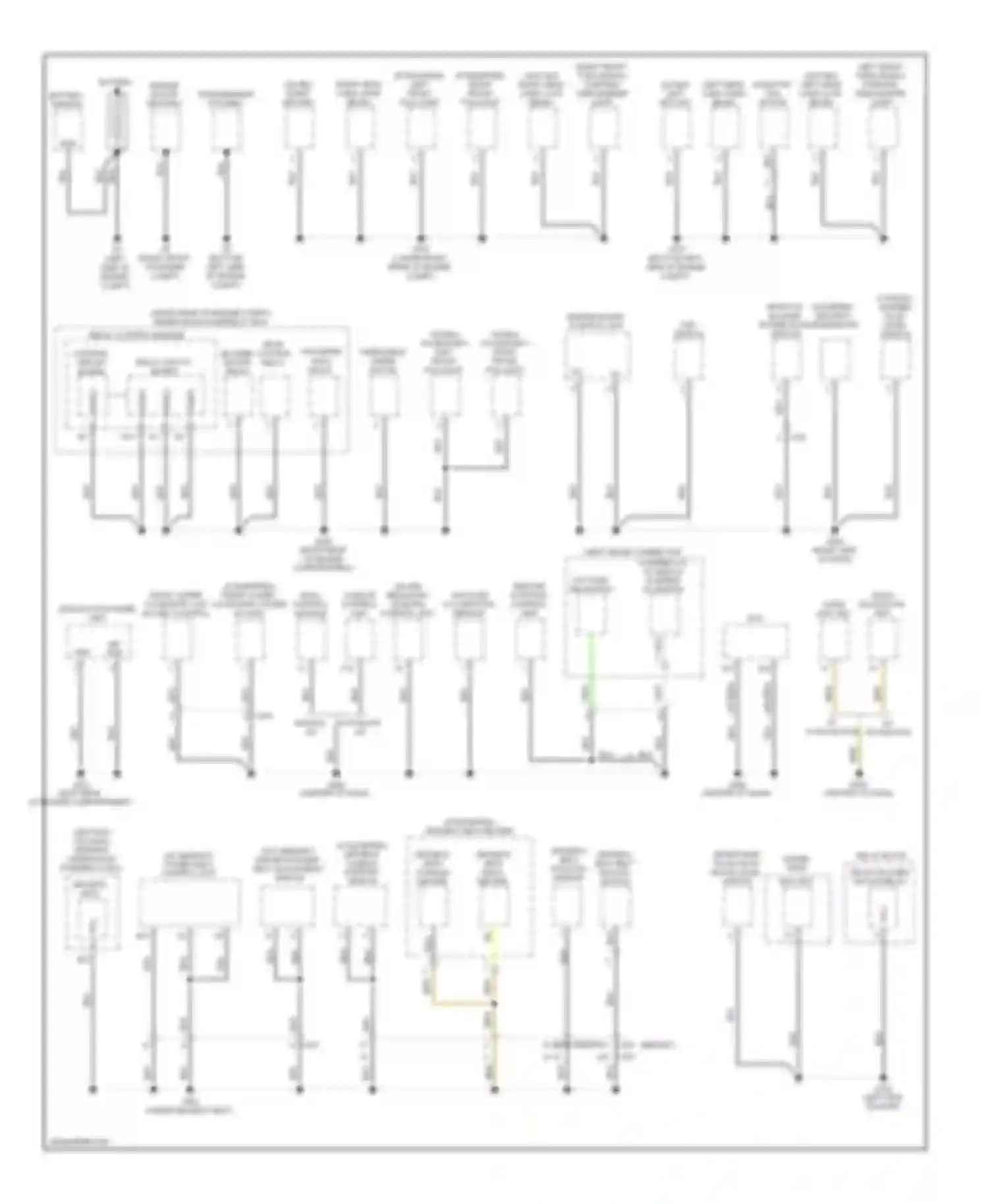 Odyssey Honda IV (2008-2013): Ground distribution circuit (1 of 4)