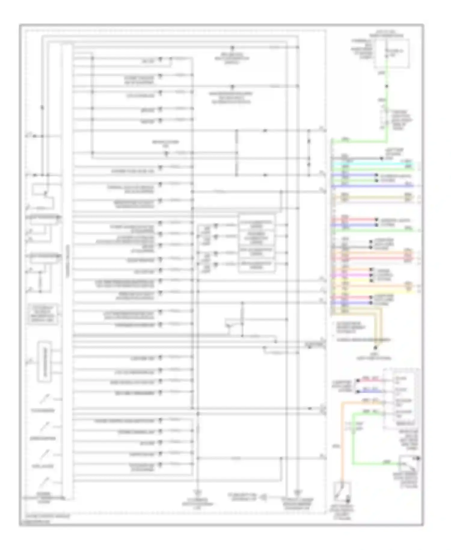 Odyssey Honda IV (2008-2013): Instrument cluster circuit (1 of 3)