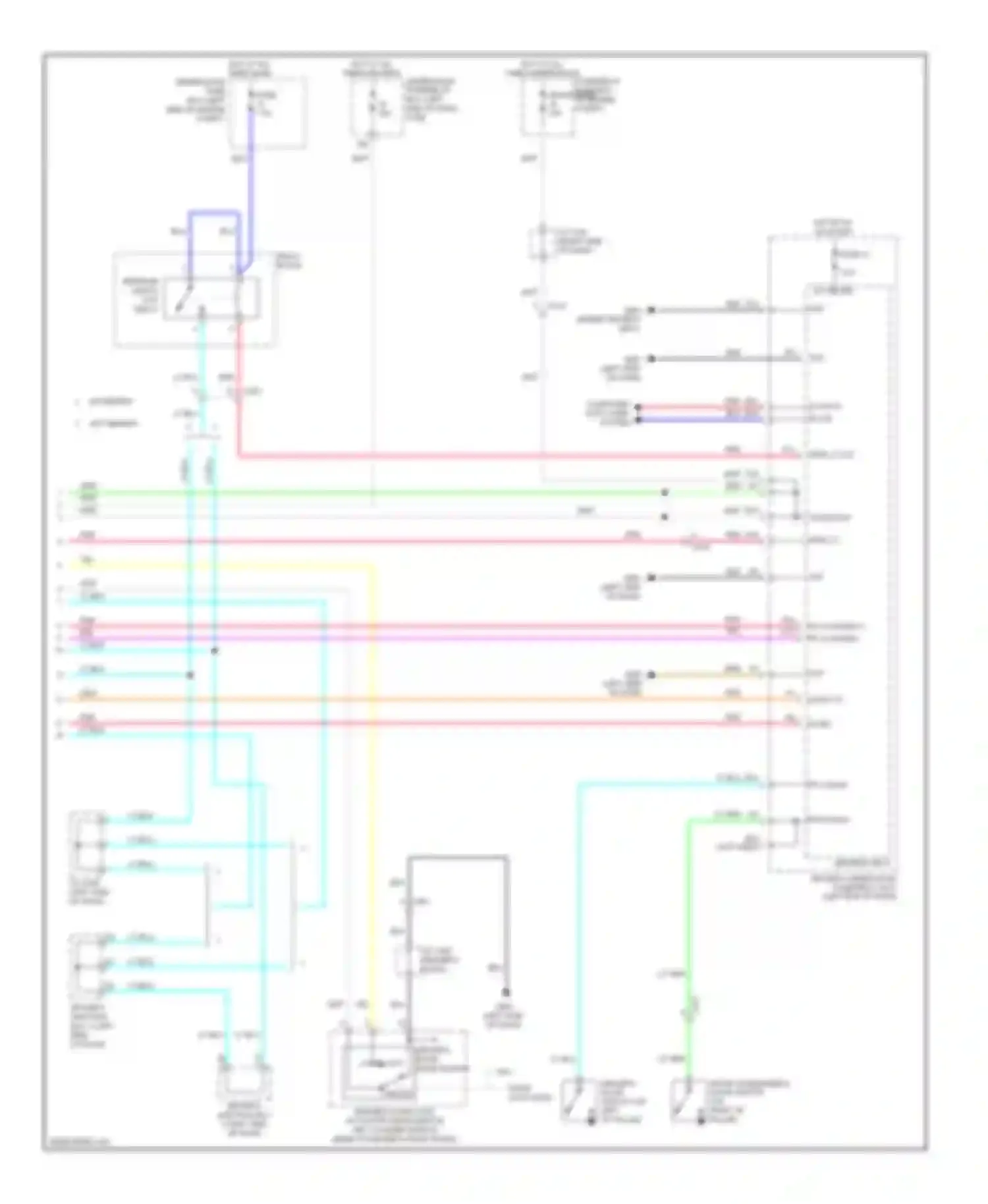 Odyssey Honda IV (2008-2013): Courtesy lamps circuit (4 of 4)