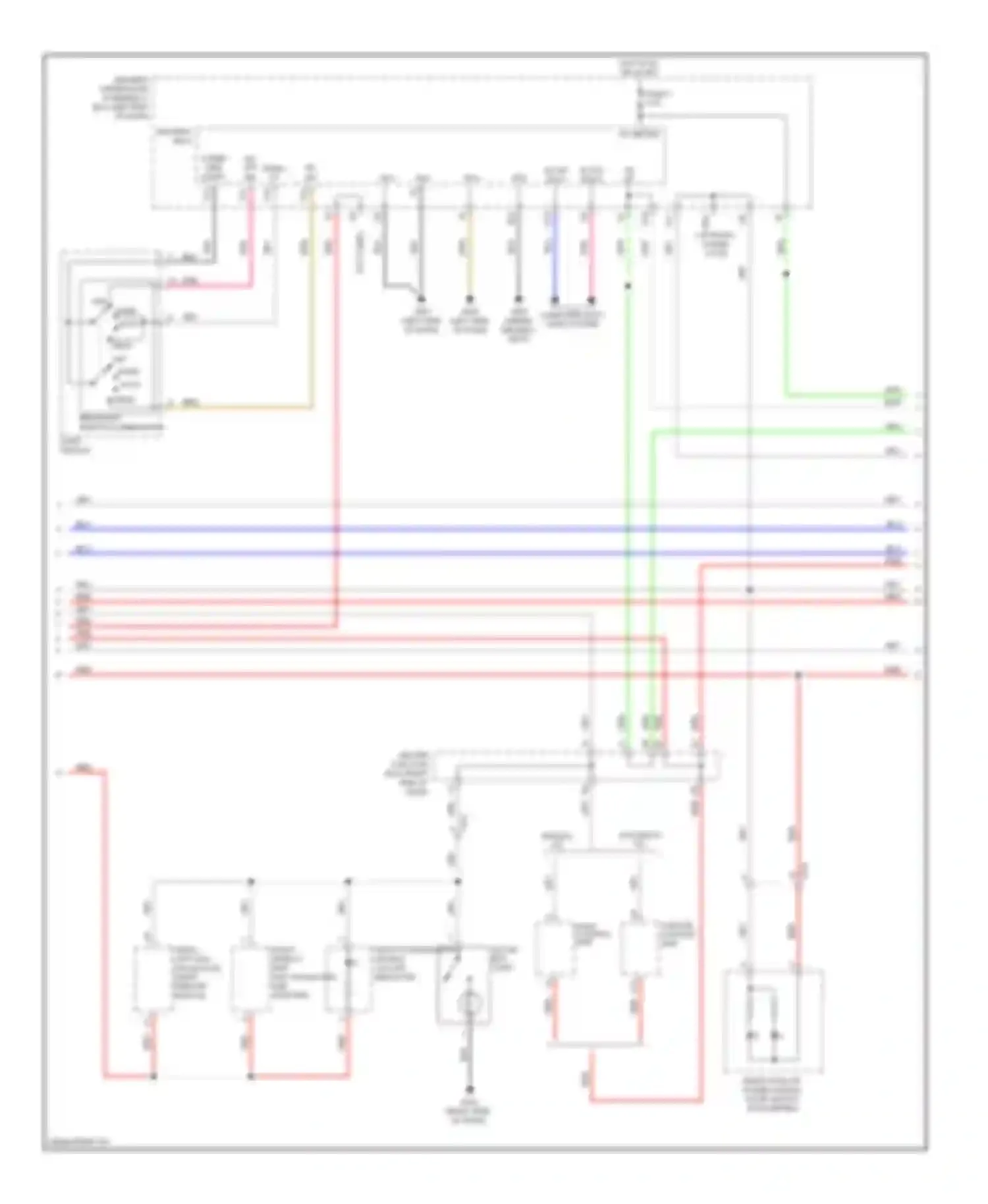 Odyssey Honda IV (2008-2013): Instrument illumination circuit (2 of 4)