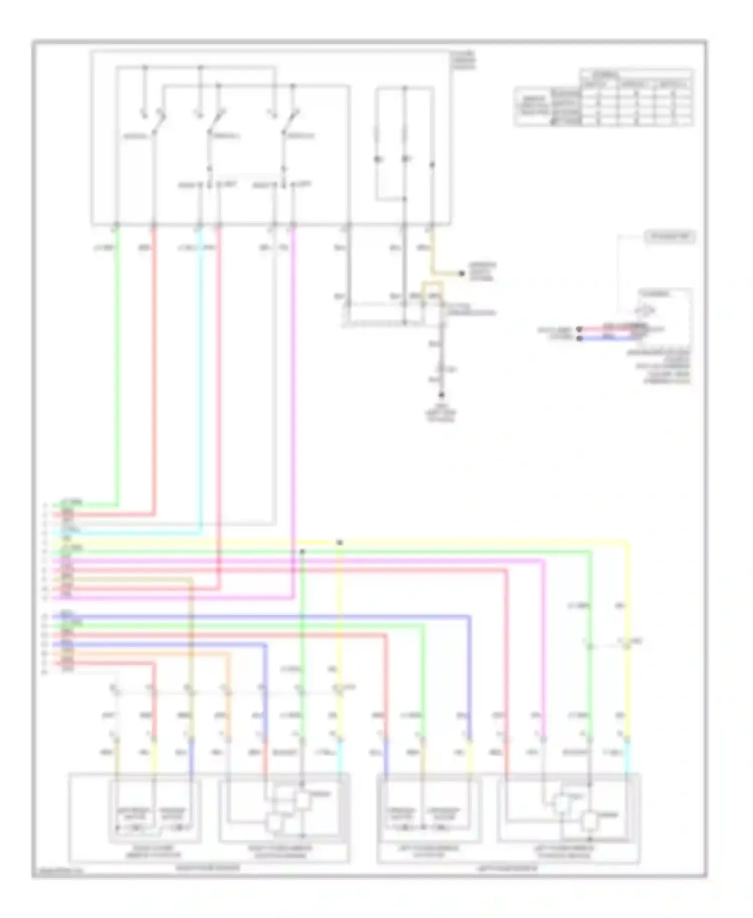Odyssey Honda IV (2008-2013): Memory mirrors circuit (2 of 2)