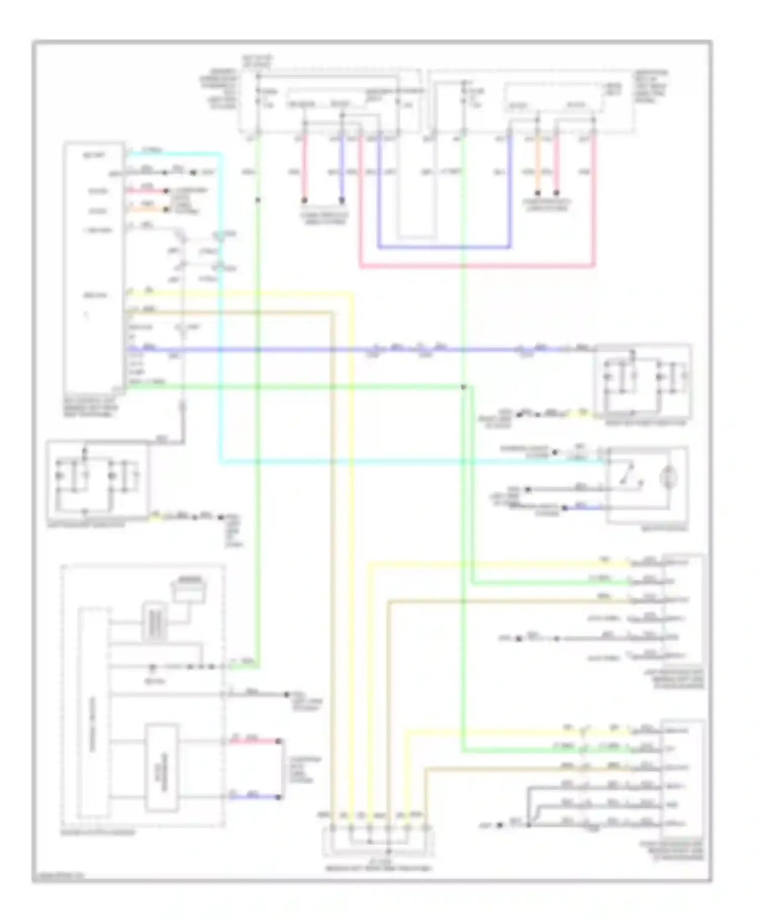 Odyssey Honda IV (2008-2013): Blind spot information system circuit