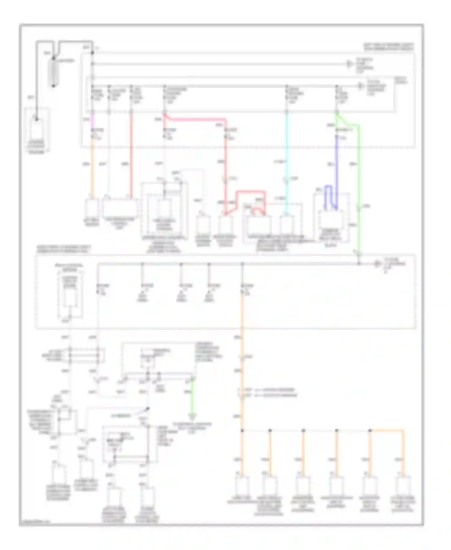 Odyssey Honda IV (2008-2013): Power distribution circuit (1 of 9)