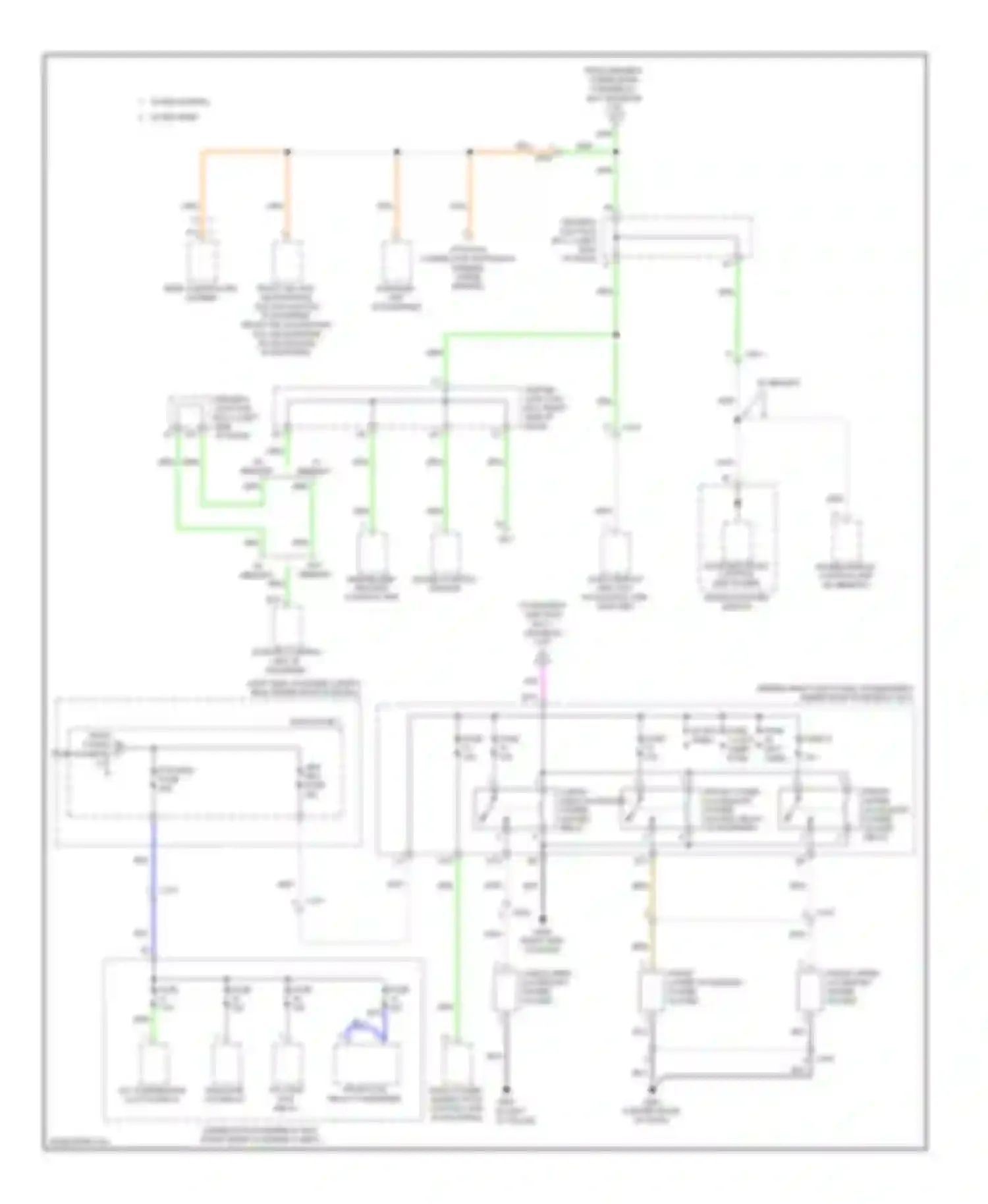 Odyssey Honda IV (2008-2013): Power distribution circuit (2 of 9)