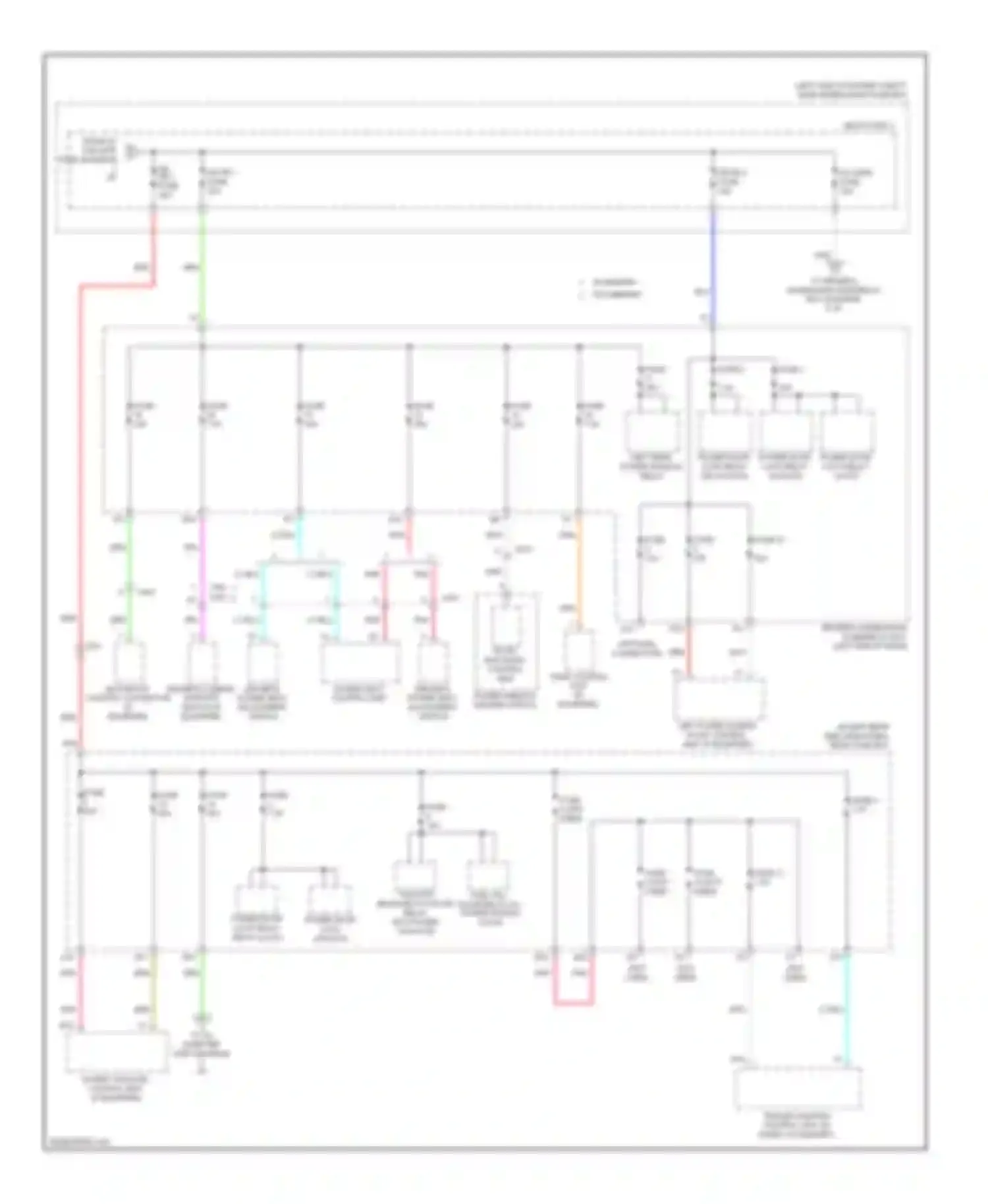 Odyssey Honda IV (2008-2013): Power distribution circuit (4 of 9)