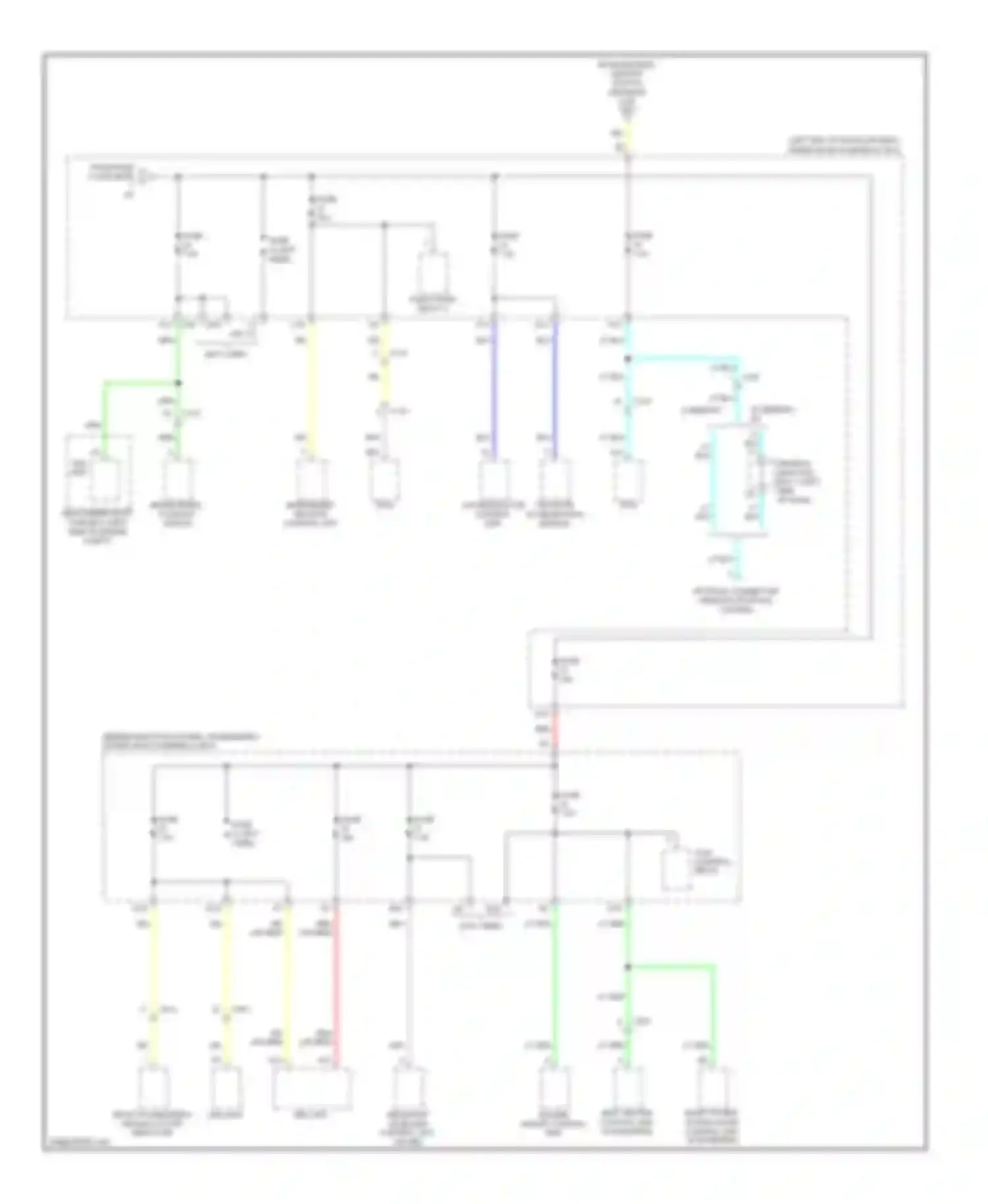 Odyssey Honda IV (2008-2013): Power distribution circuit (8 of 9)