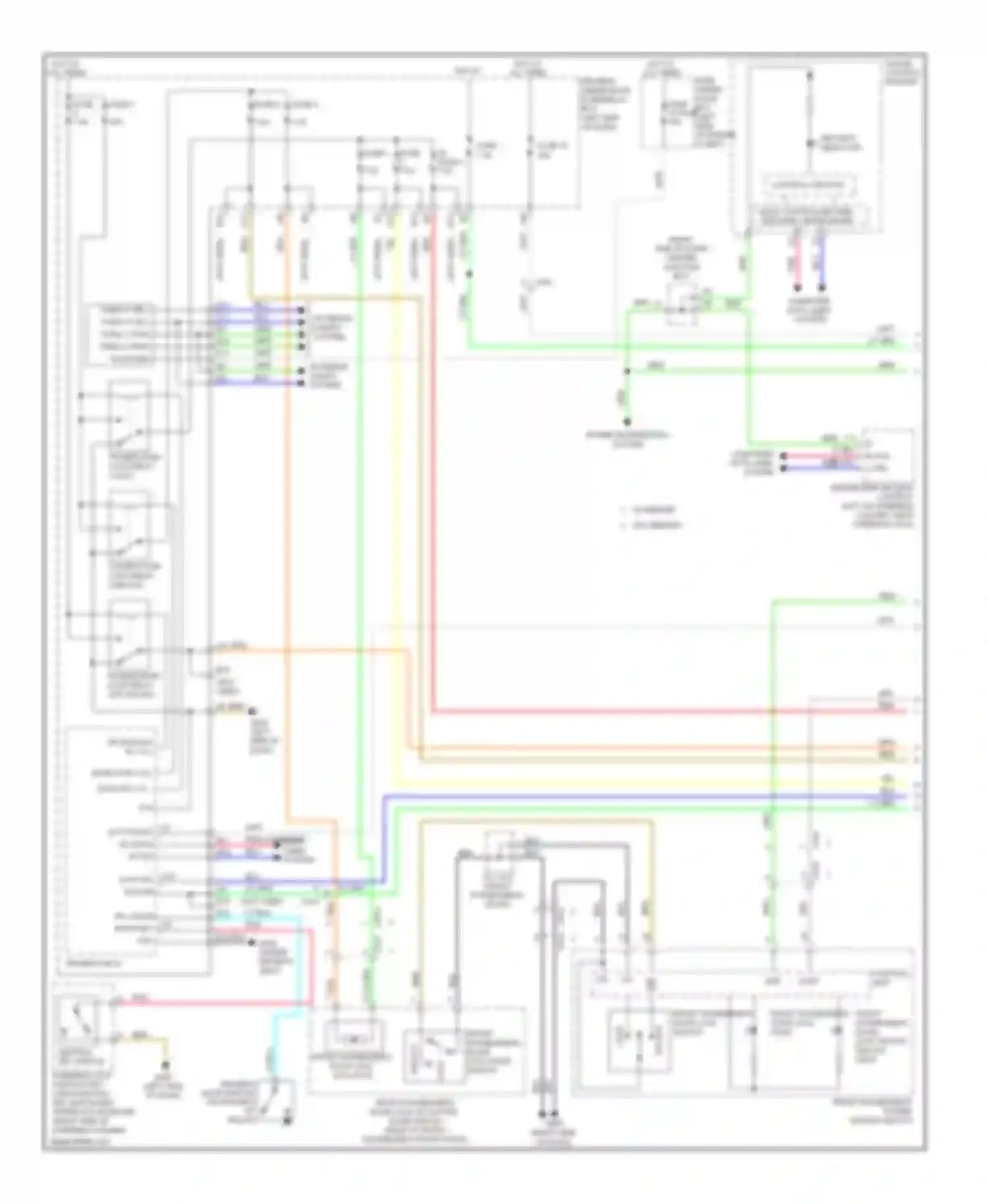 Odyssey Honda IV (2008-2013): Power door locks circuit (1 of 3)