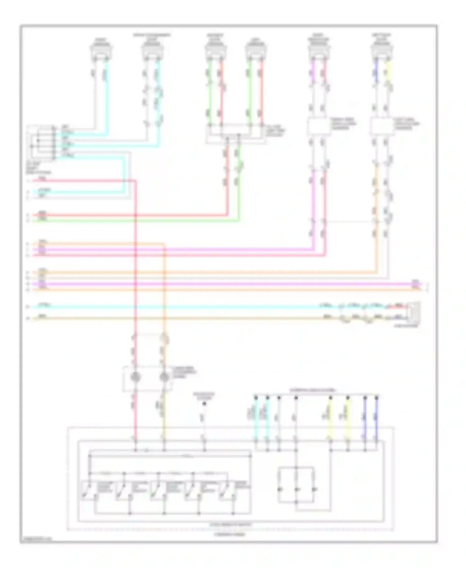Odyssey Honda IV (2008-2013): Radio circuit, without navigation with usb adapter (2 of 3)