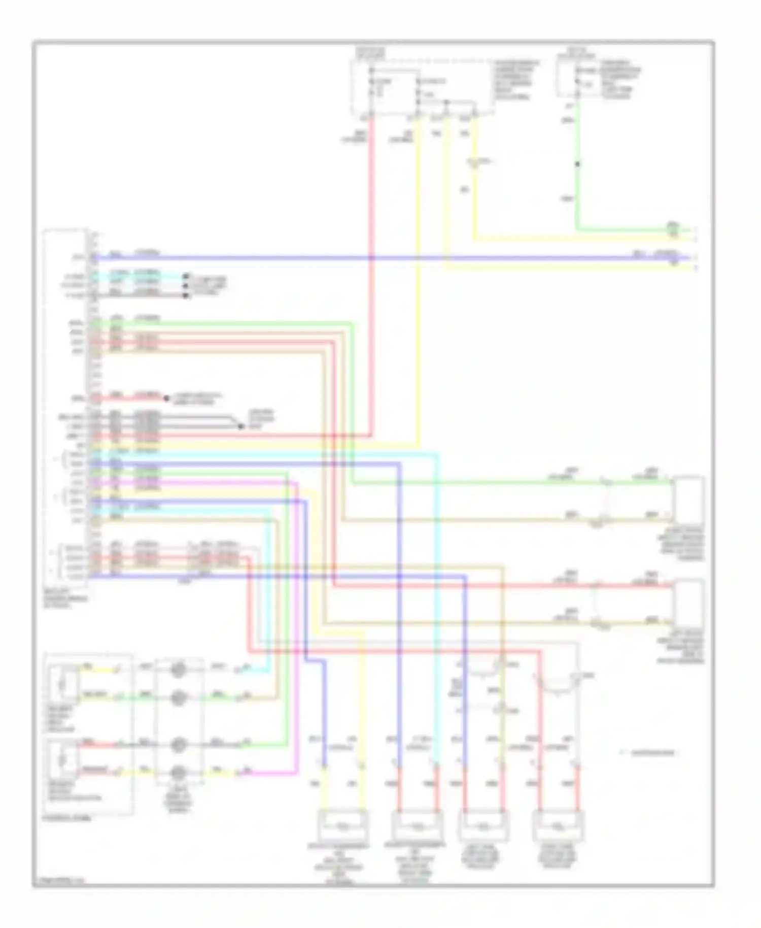 Odyssey Honda IV (2008-2013): Supplemental restraints circuit (1 of 3)