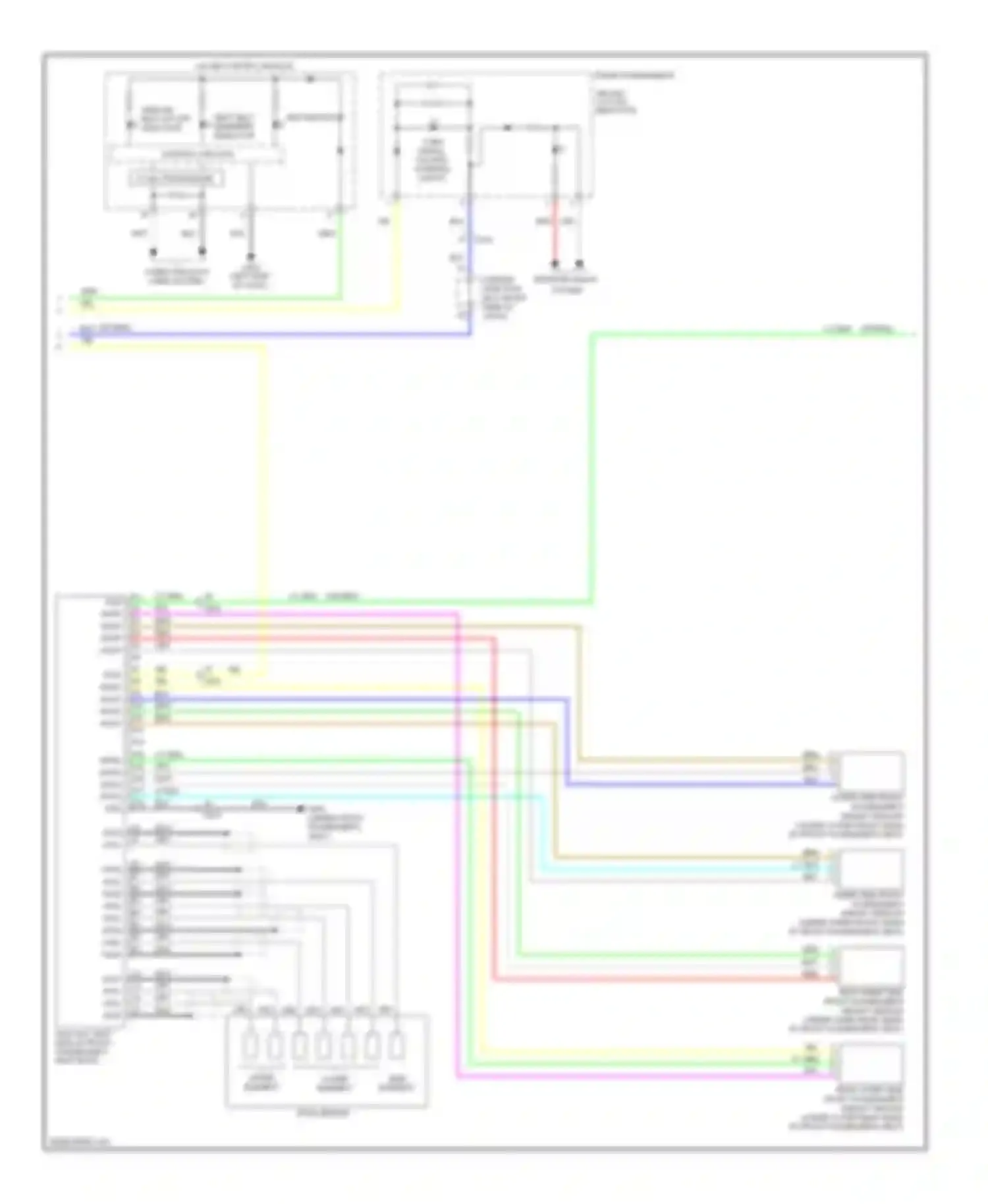 Odyssey Honda IV (2008-2013): Supplemental restraints circuit (2 of 3)