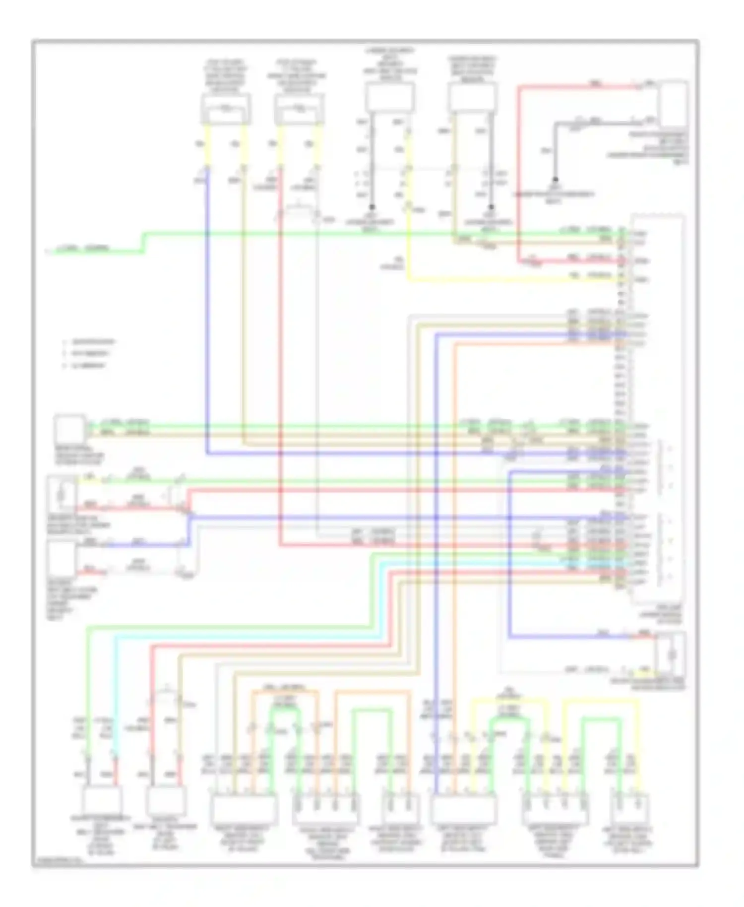 Odyssey Honda IV (2008-2013): Supplemental restraints circuit (3 of 3)