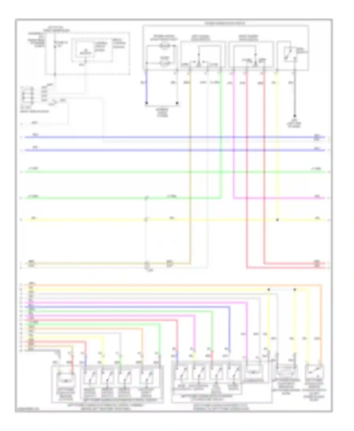 Odyssey Honda IV (2008-2013): Power sliding door circuit (2 of 4)