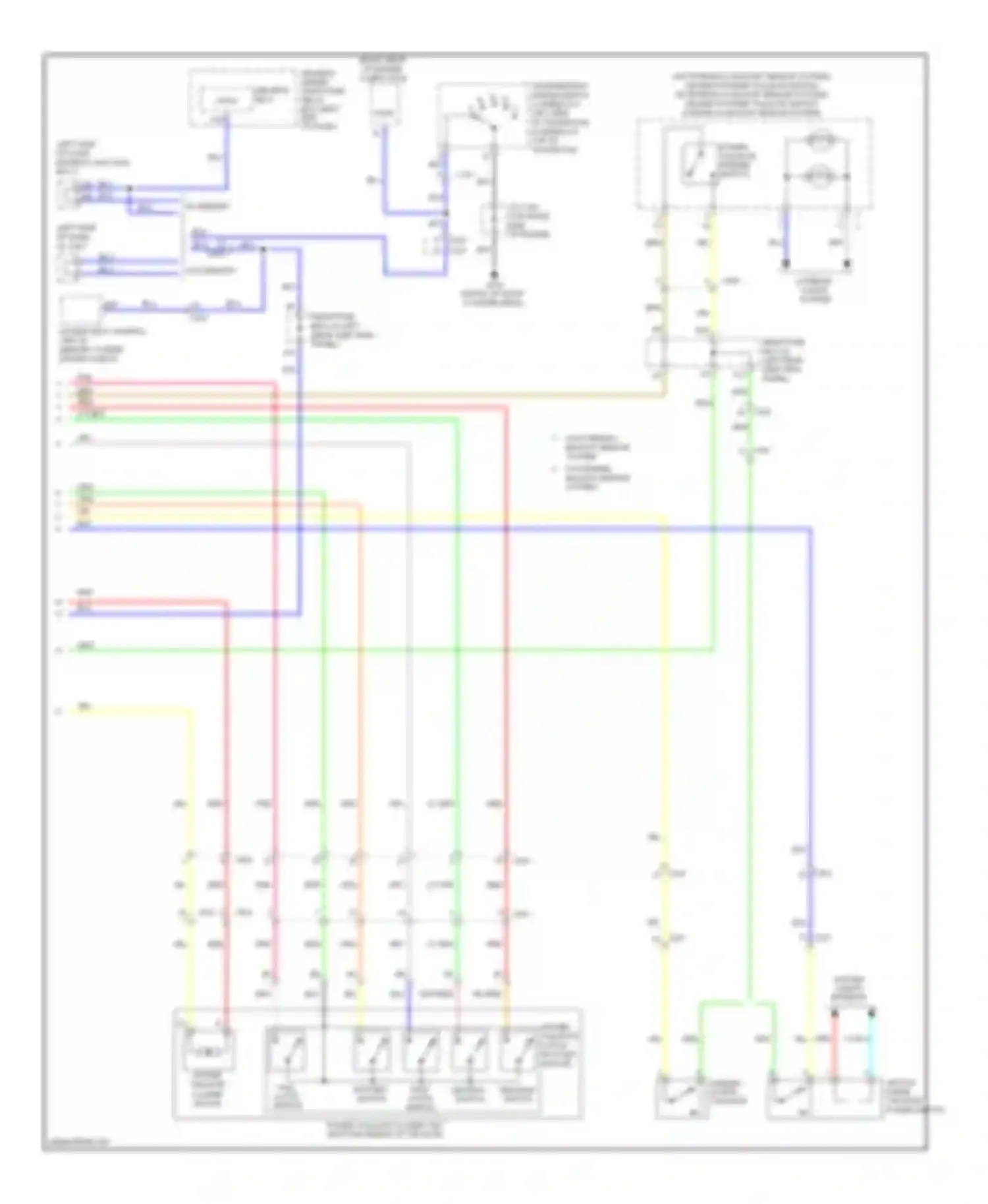 Odyssey Honda IV (2008-2013): Power tailgate circuit (2 of 2)