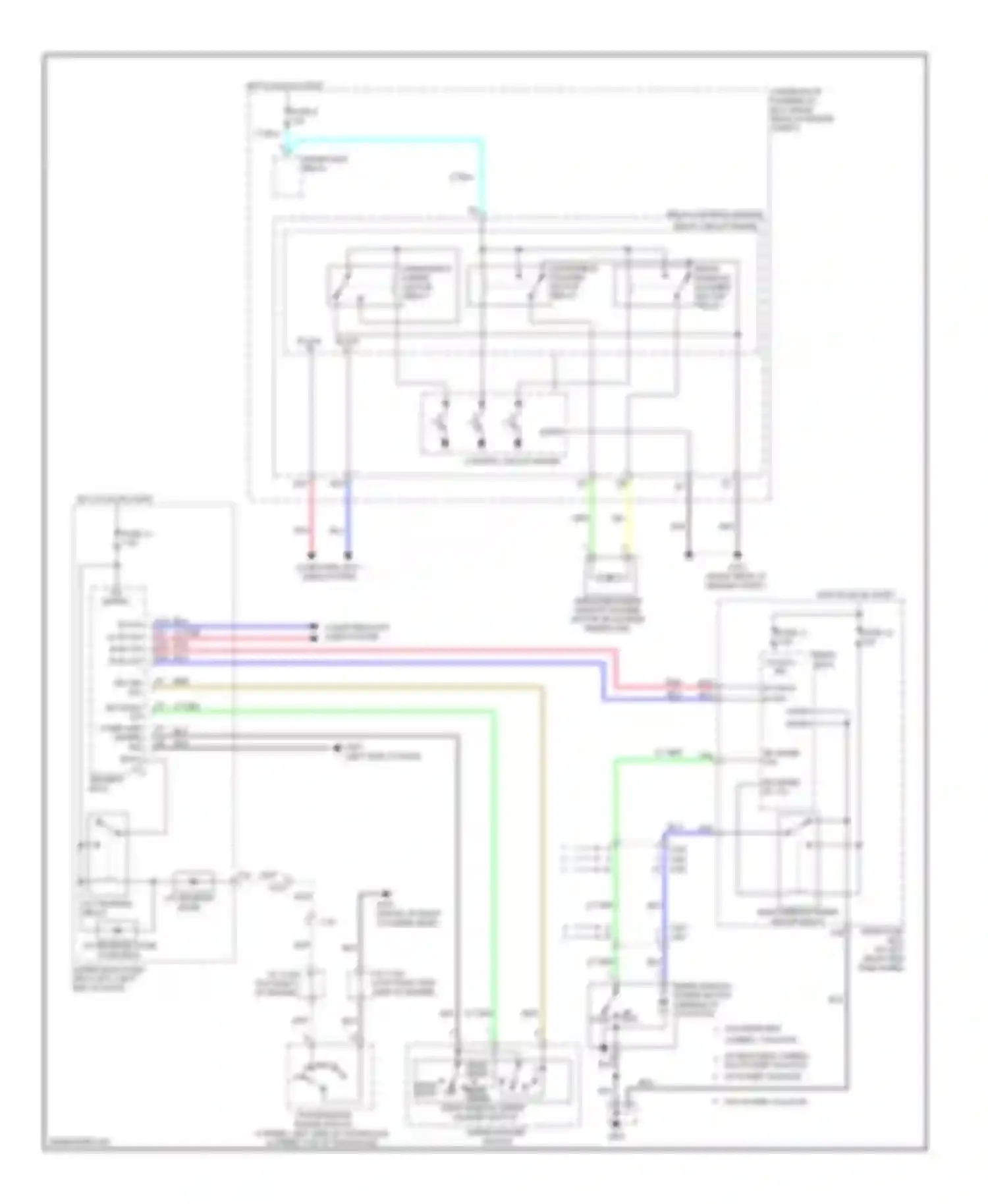 Odyssey Honda IV (2008-2013): Rear wiper/washer circuit