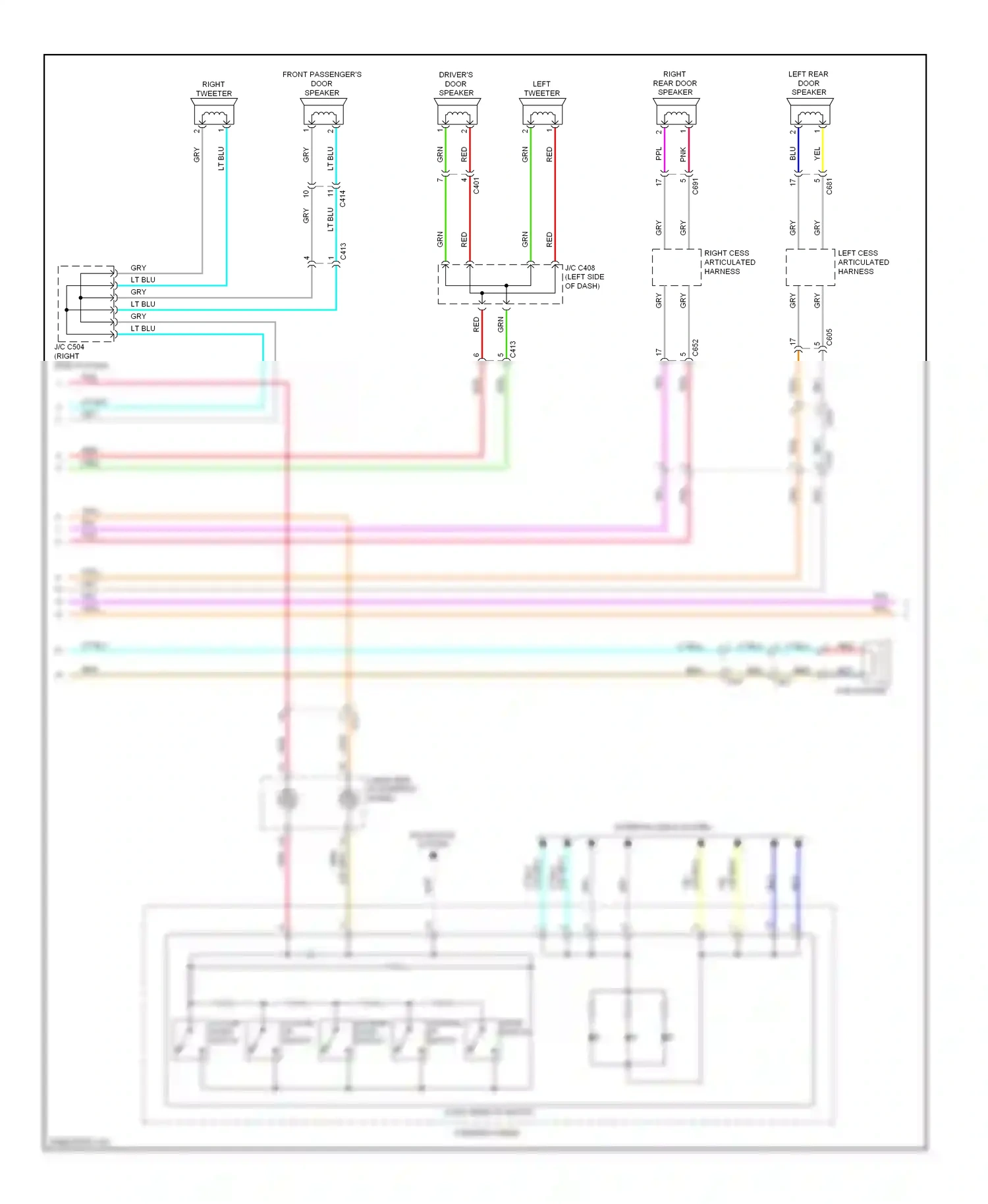 Wiring diagram audio remote switch for Honda Odyssey IV (2008-2013) (7 of 10)