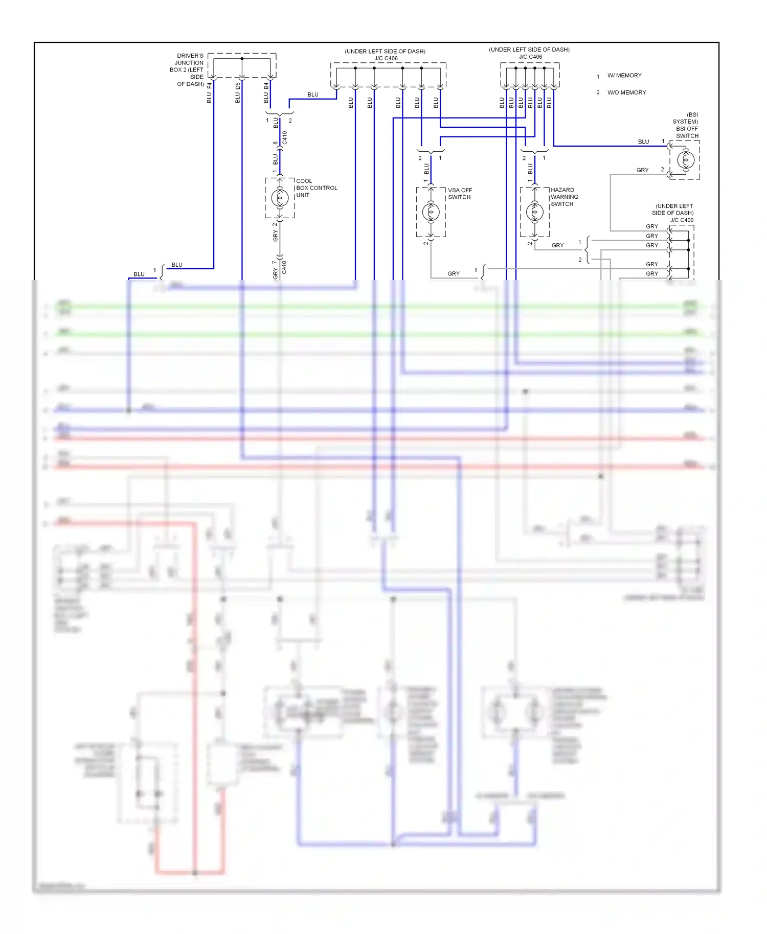 Wiring diagram & backup sensor system) for Honda Odyssey IV (2008-2013) (1 of 1)