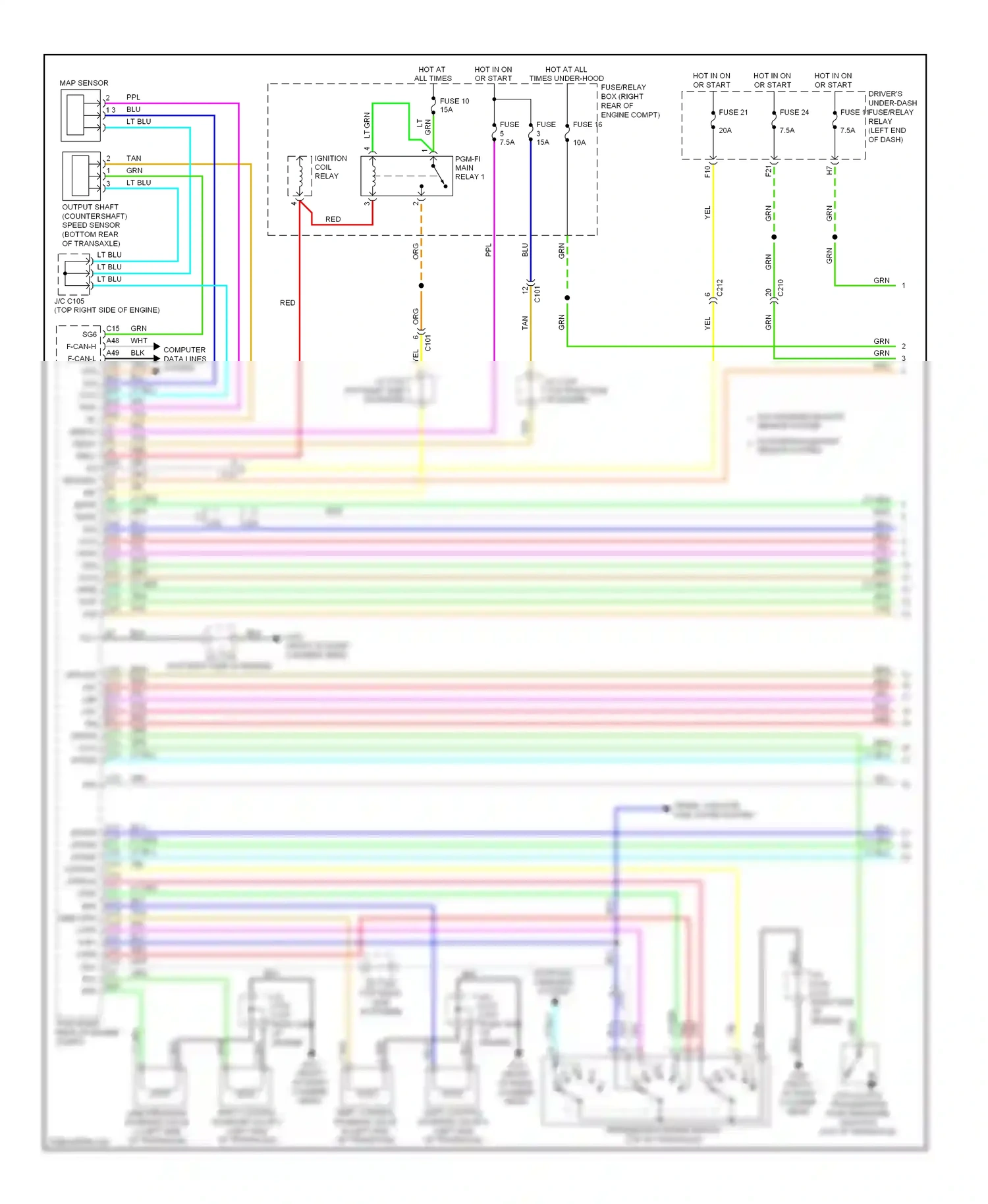 Wiring diagram blu for Honda Odyssey IV (2008-2013) (113 of 128)