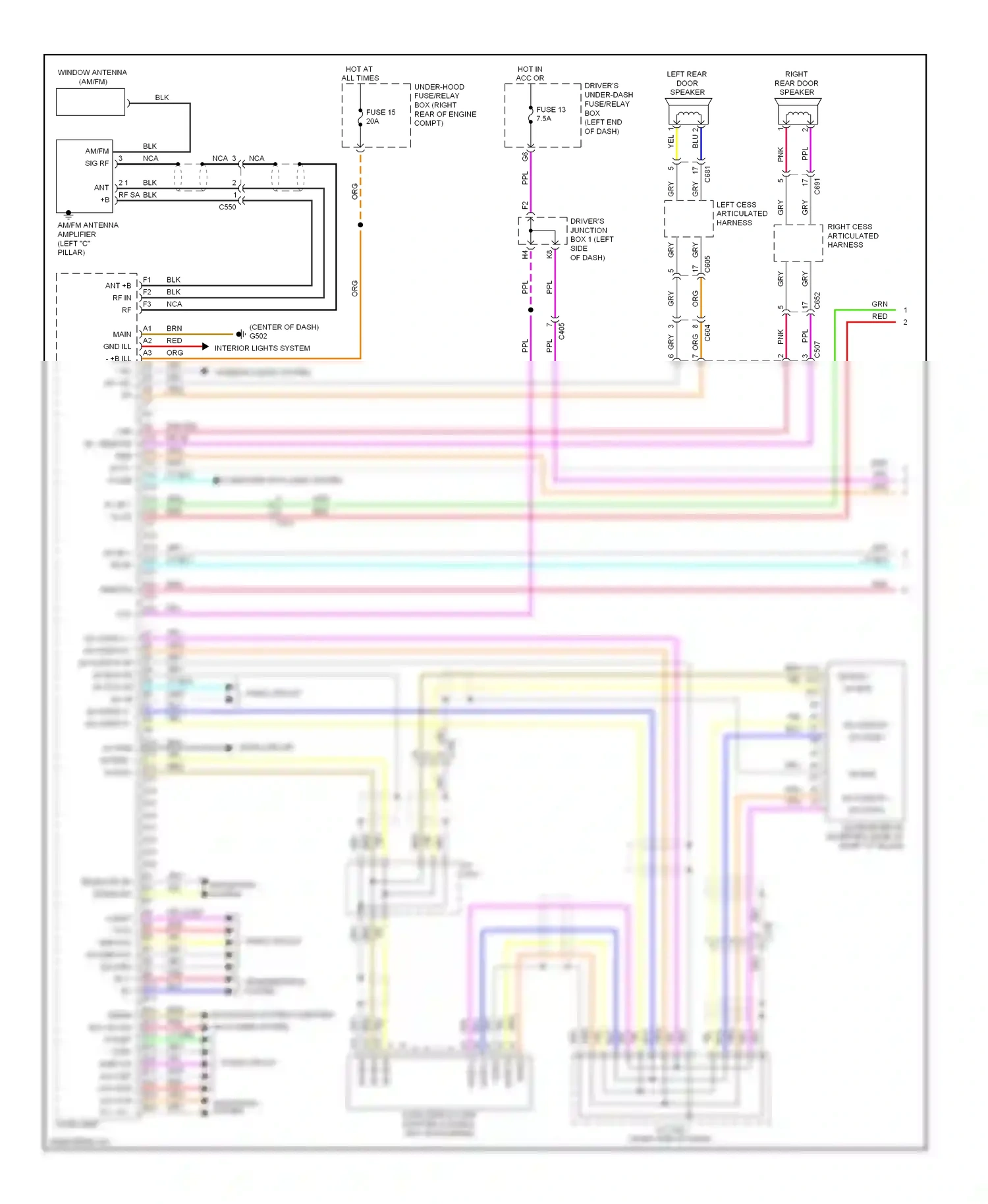 Wiring diagram blu for Honda Odyssey IV (2008-2013) (105 of 128)