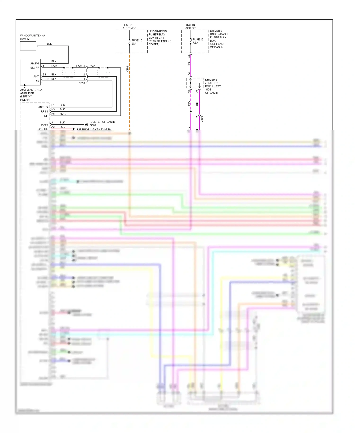 Wiring diagram blu for Honda Odyssey IV (2008-2013) (95 of 128)