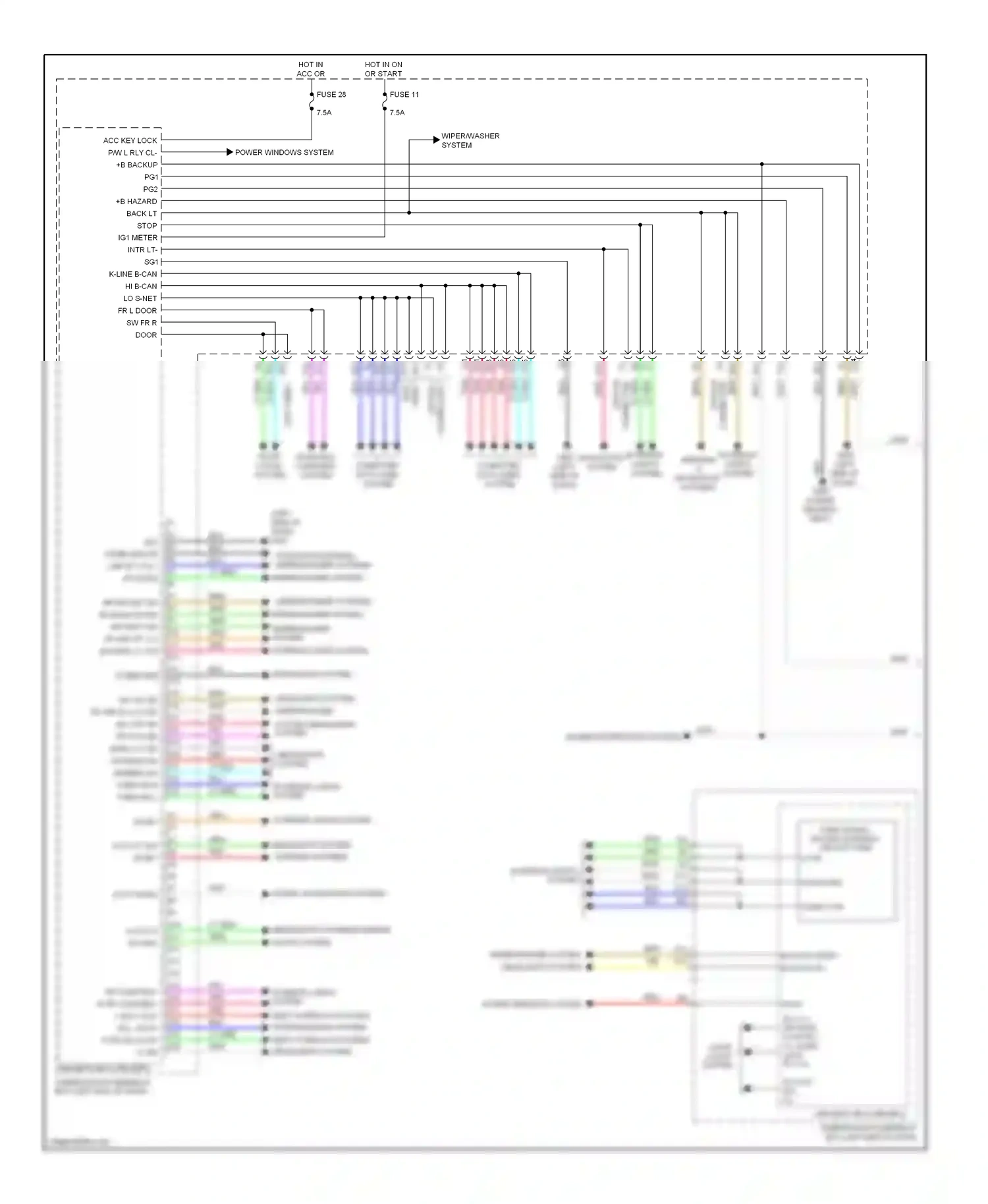 Wiring diagram blu for Honda Odyssey IV (2008-2013) (11 of 128)