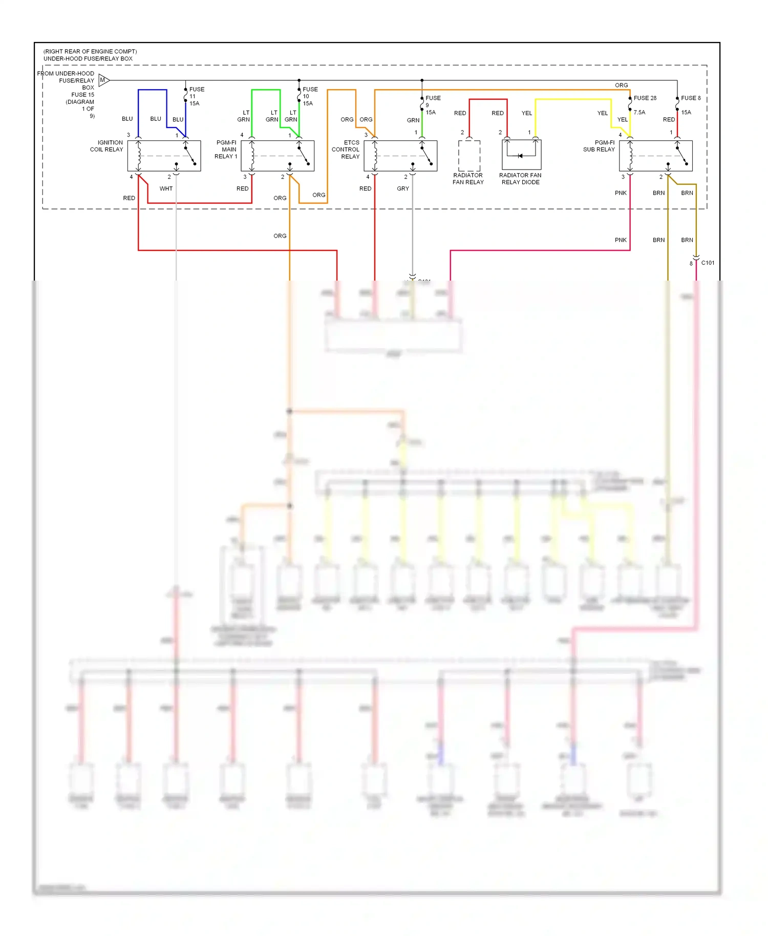 Wiring diagram blu for Honda Odyssey IV (2008-2013) (73 of 128)