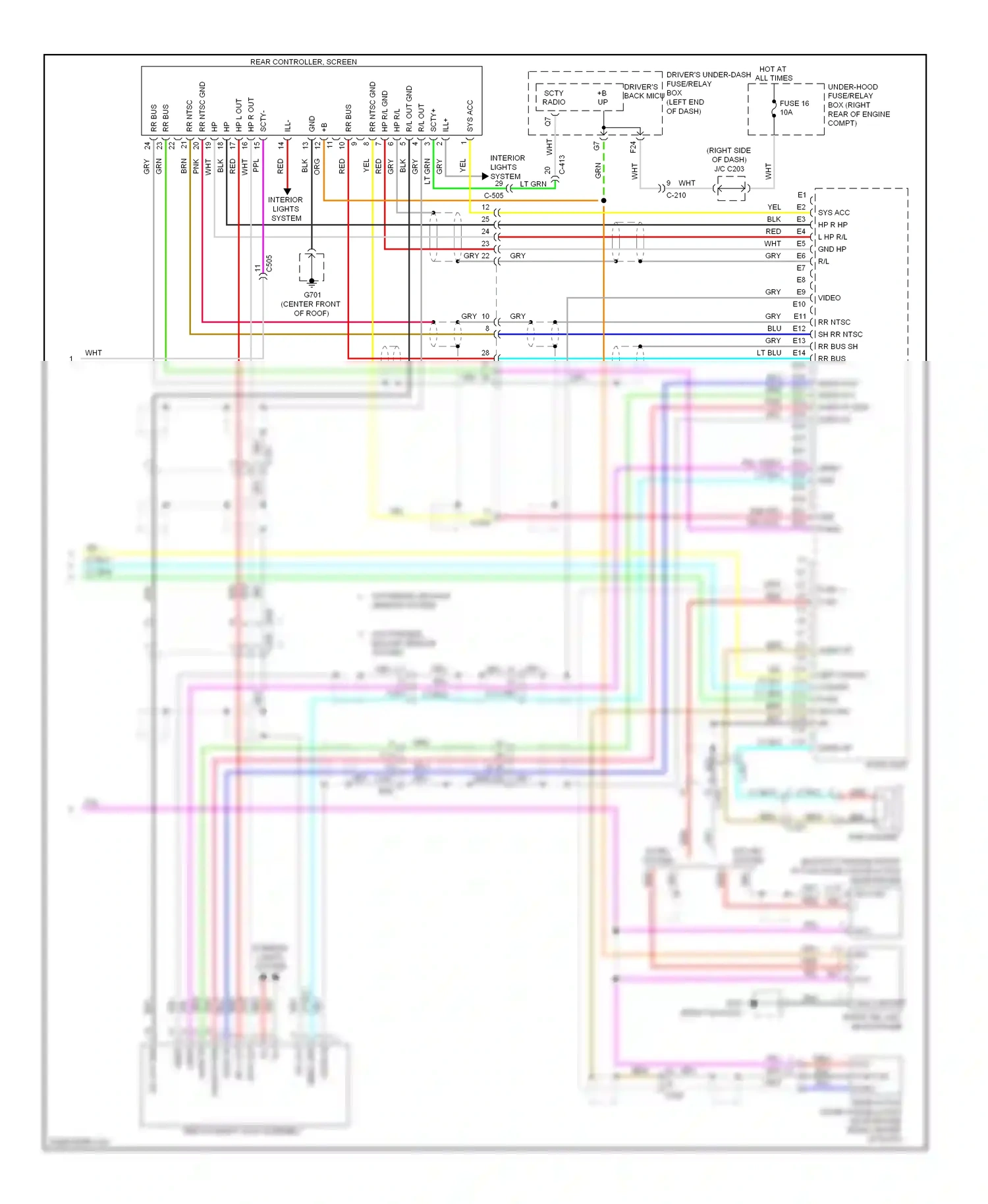 Wiring diagram blu for Honda Odyssey IV (2008-2013) (107 of 128)