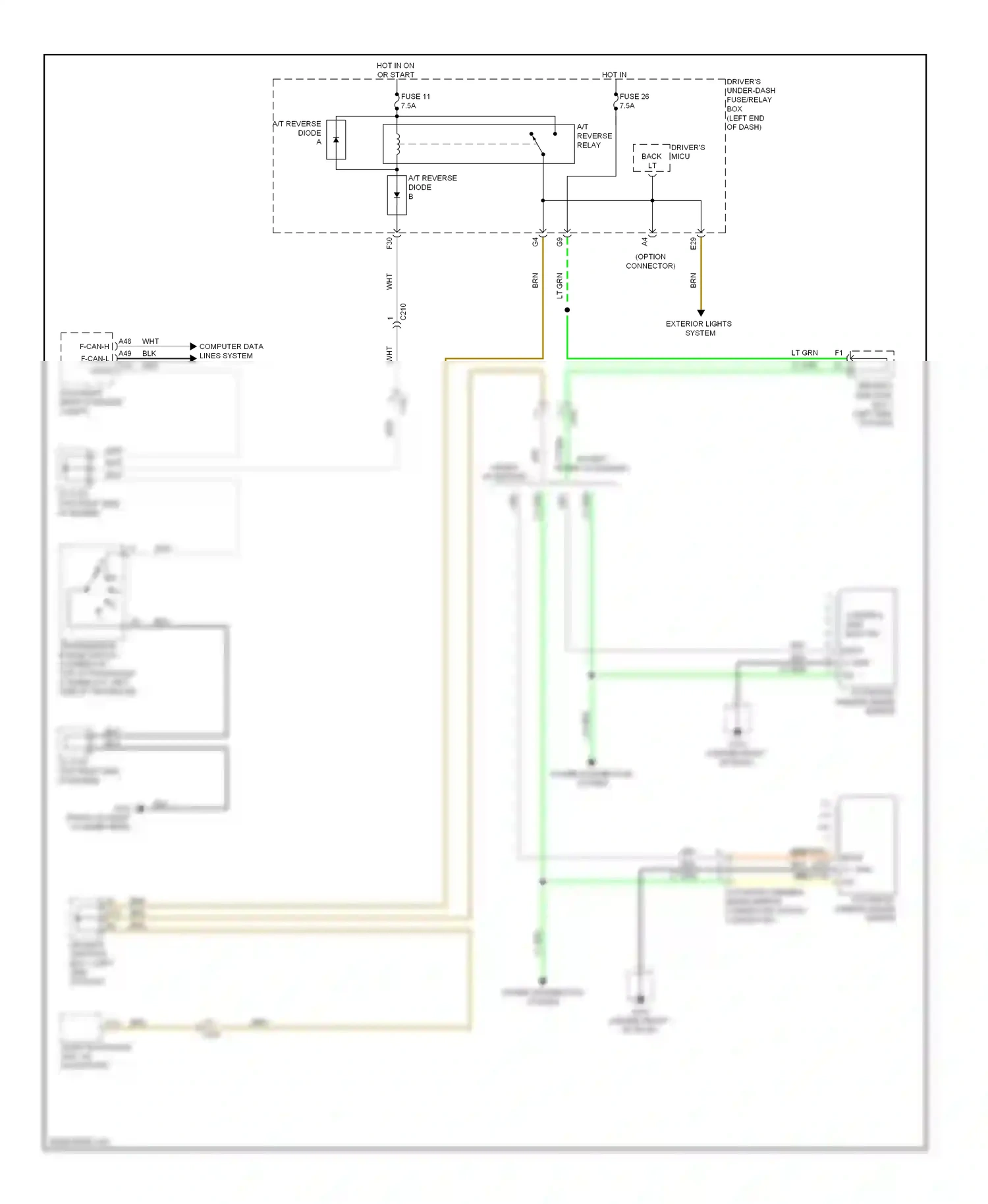 Wiring diagram computer data lines system for Honda Odyssey IV (2008-2013) (41 of 75)