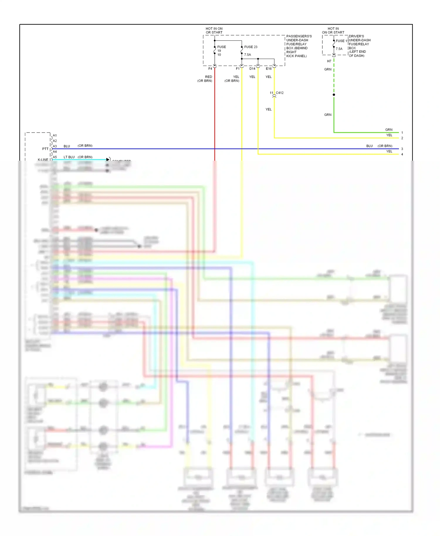 Wiring diagram computer data lines system for Honda Odyssey IV (2008-2013) (69 of 75)