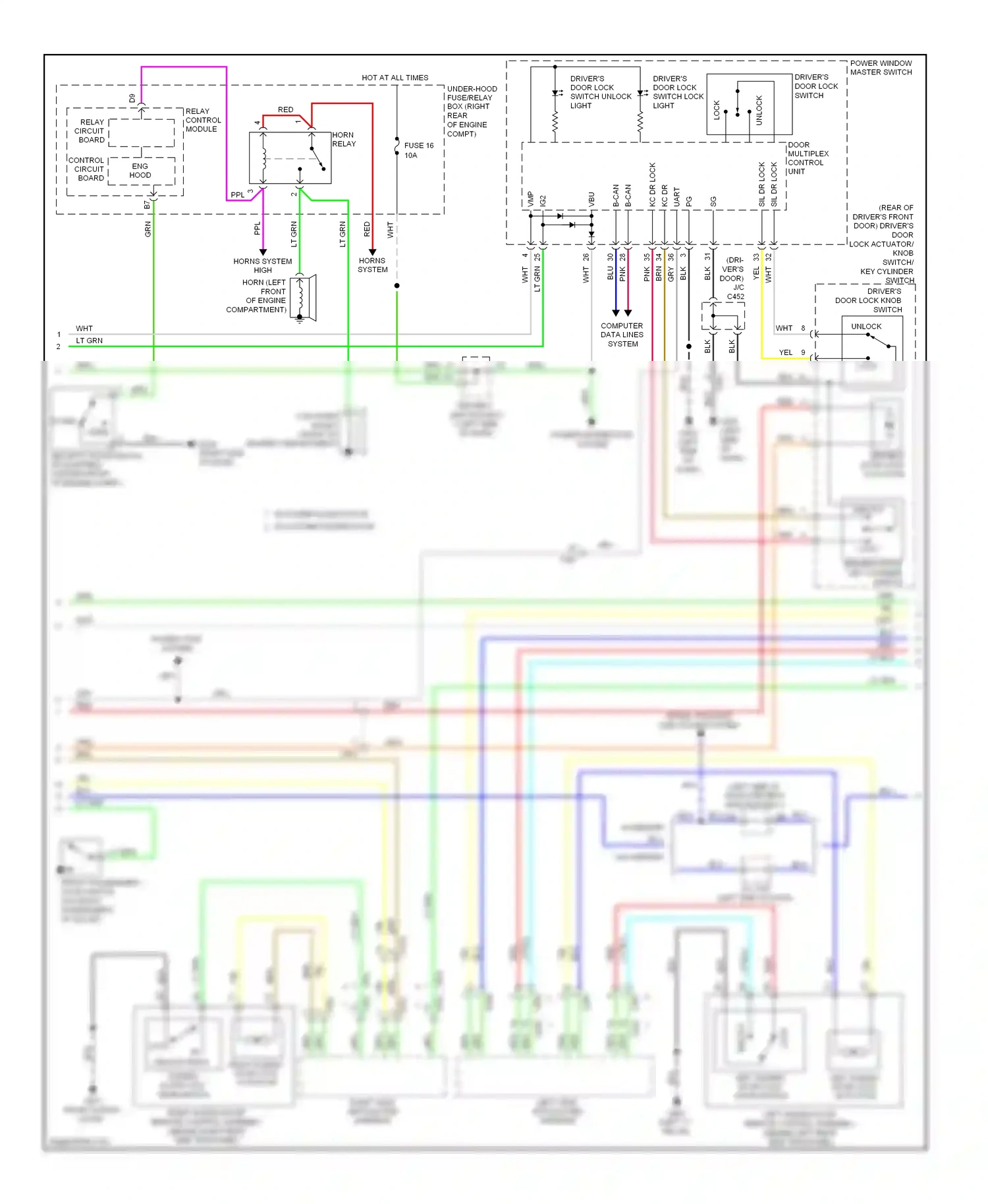 Wiring diagram computer data lines system for Honda Odyssey IV (2008-2013) (7 of 75)