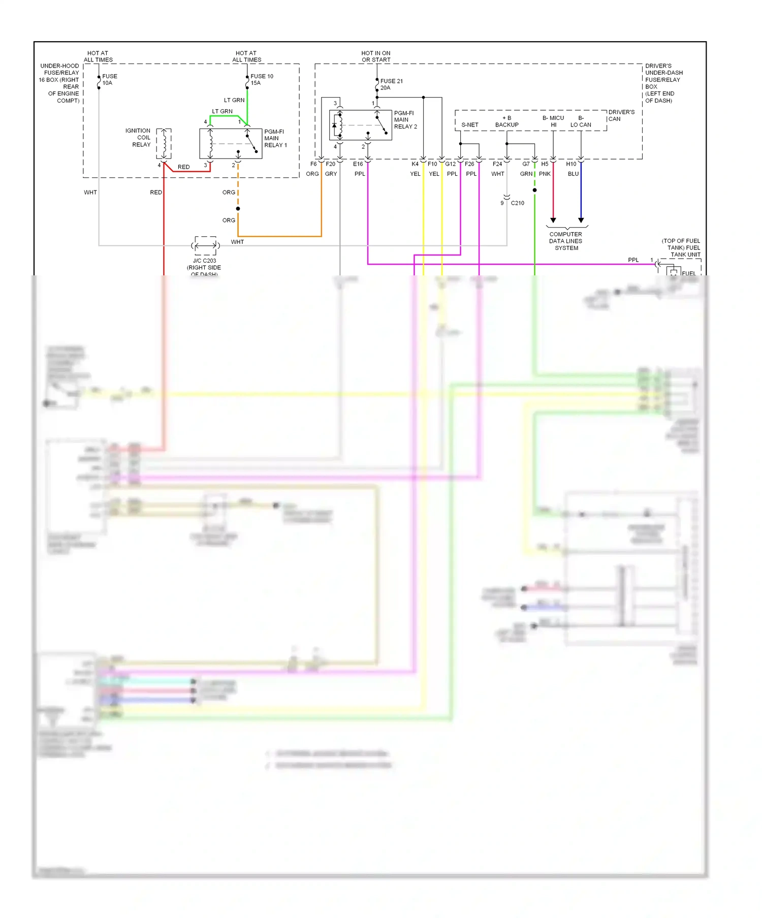 Wiring diagram computer data lines system for Honda Odyssey IV (2008-2013) (18 of 75)