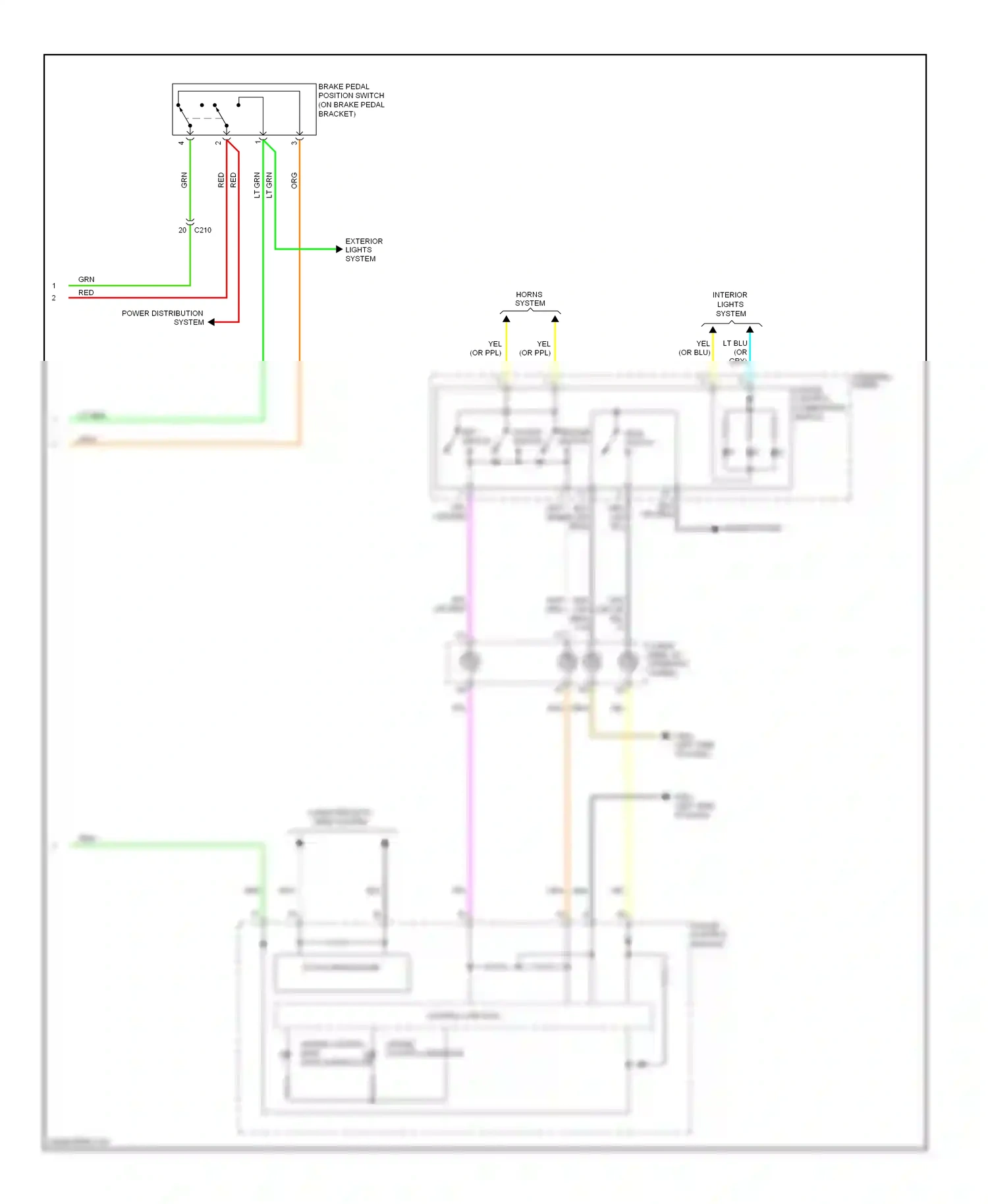 Wiring diagram control circuits for Honda Odyssey IV (2008-2013) (2 of 25)
