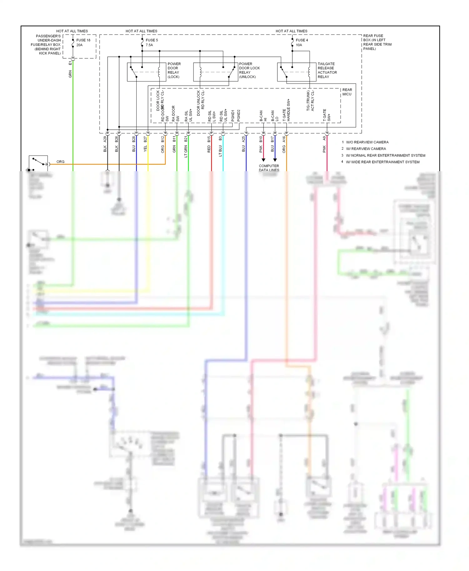 Wiring diagram engine controls system for Honda Odyssey IV (2008-2013) (1 of 3)