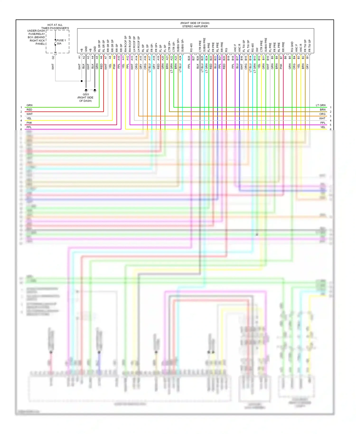 Wiring diagram lines system computer data for Honda Odyssey IV (2008-2013) (1 of 2)