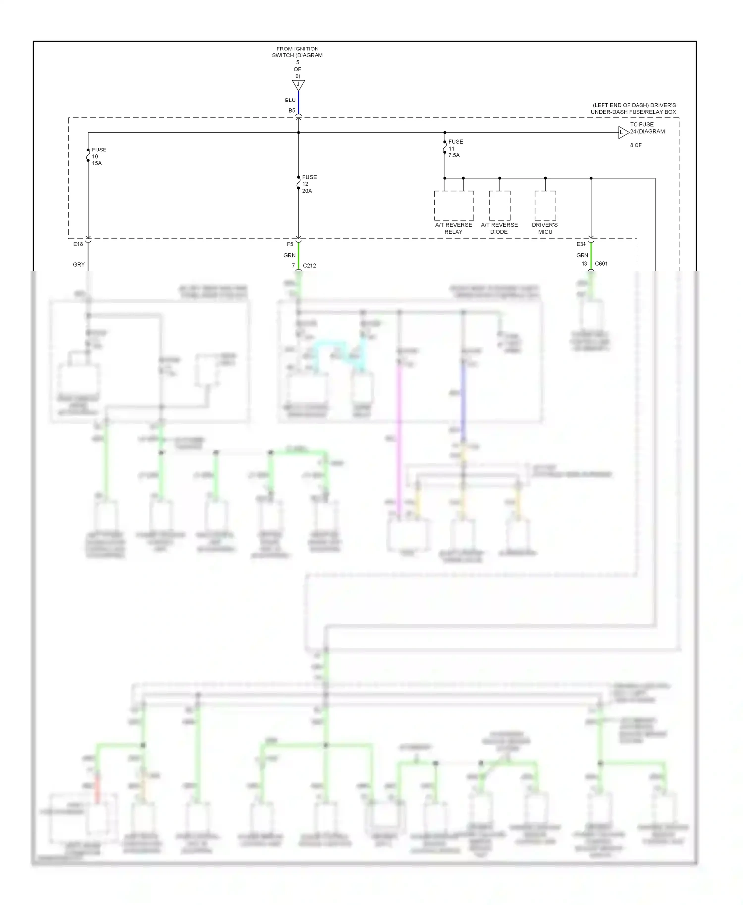 Wiring diagram nca for Honda Odyssey IV (2008-2013) (4 of 16)
