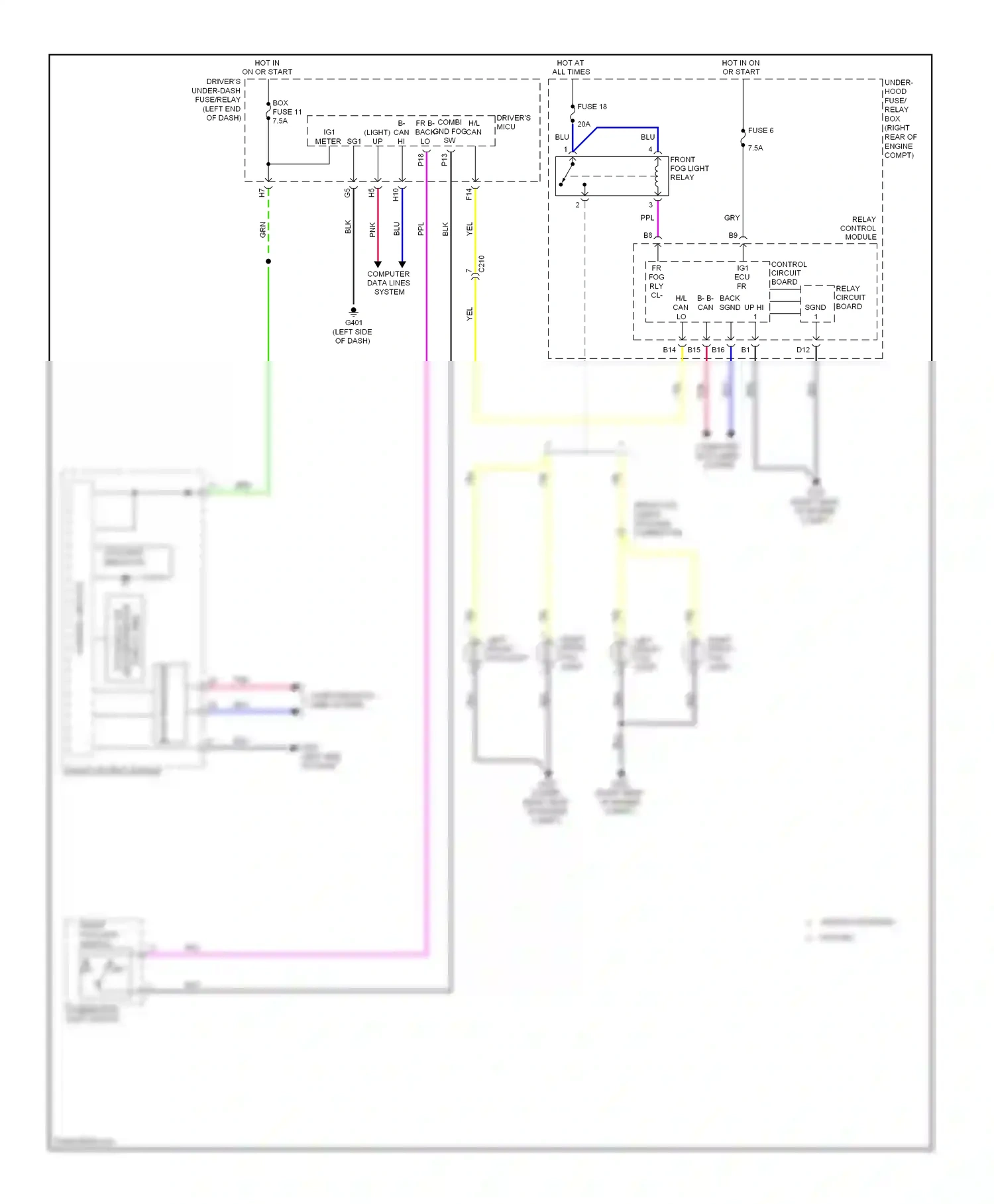 Wiring diagram optional connector for Honda Odyssey IV (2008-2013) (1 of 4)