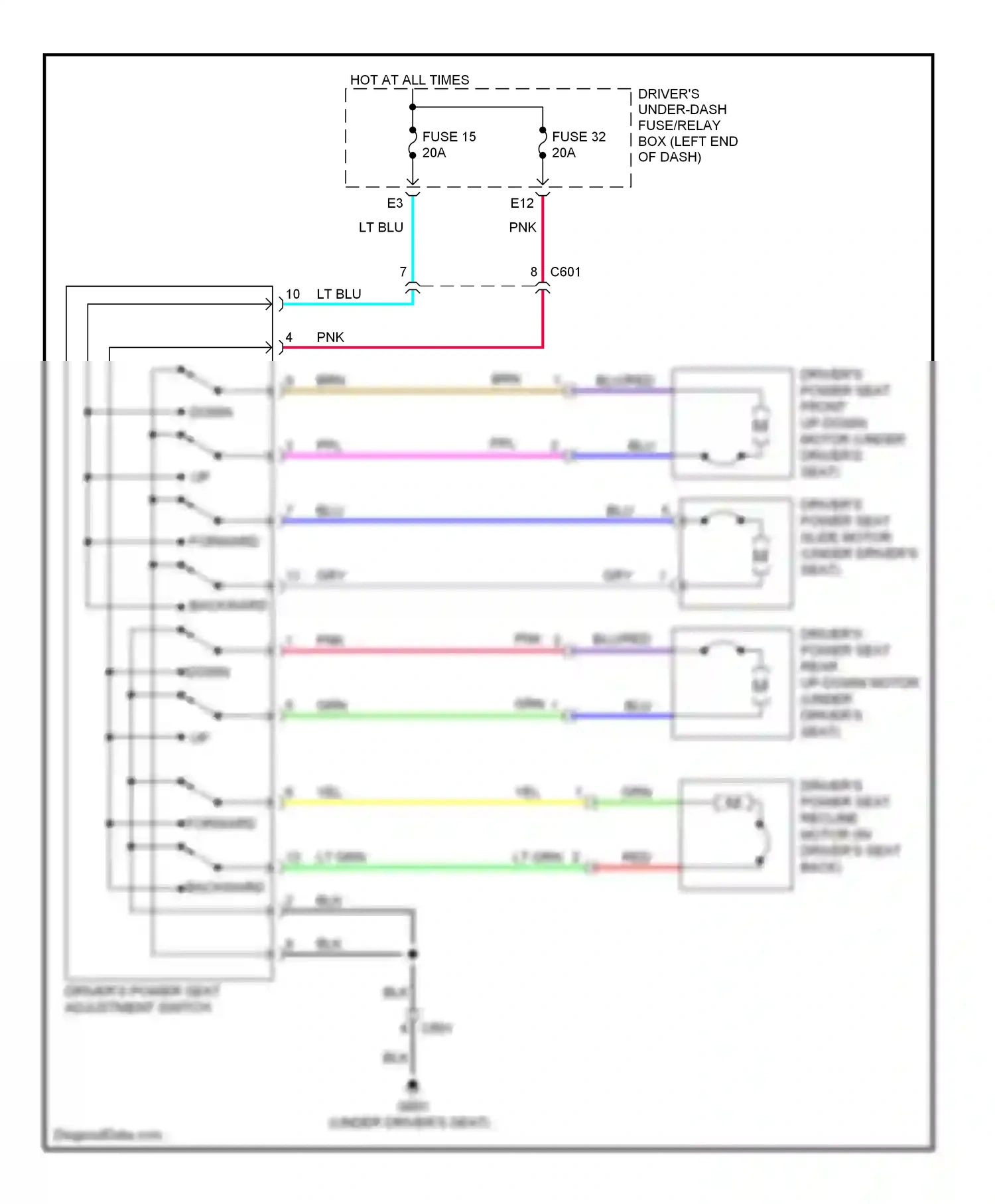 Wiring diagram red for Honda Odyssey IV (2008-2013) (61 of 116)