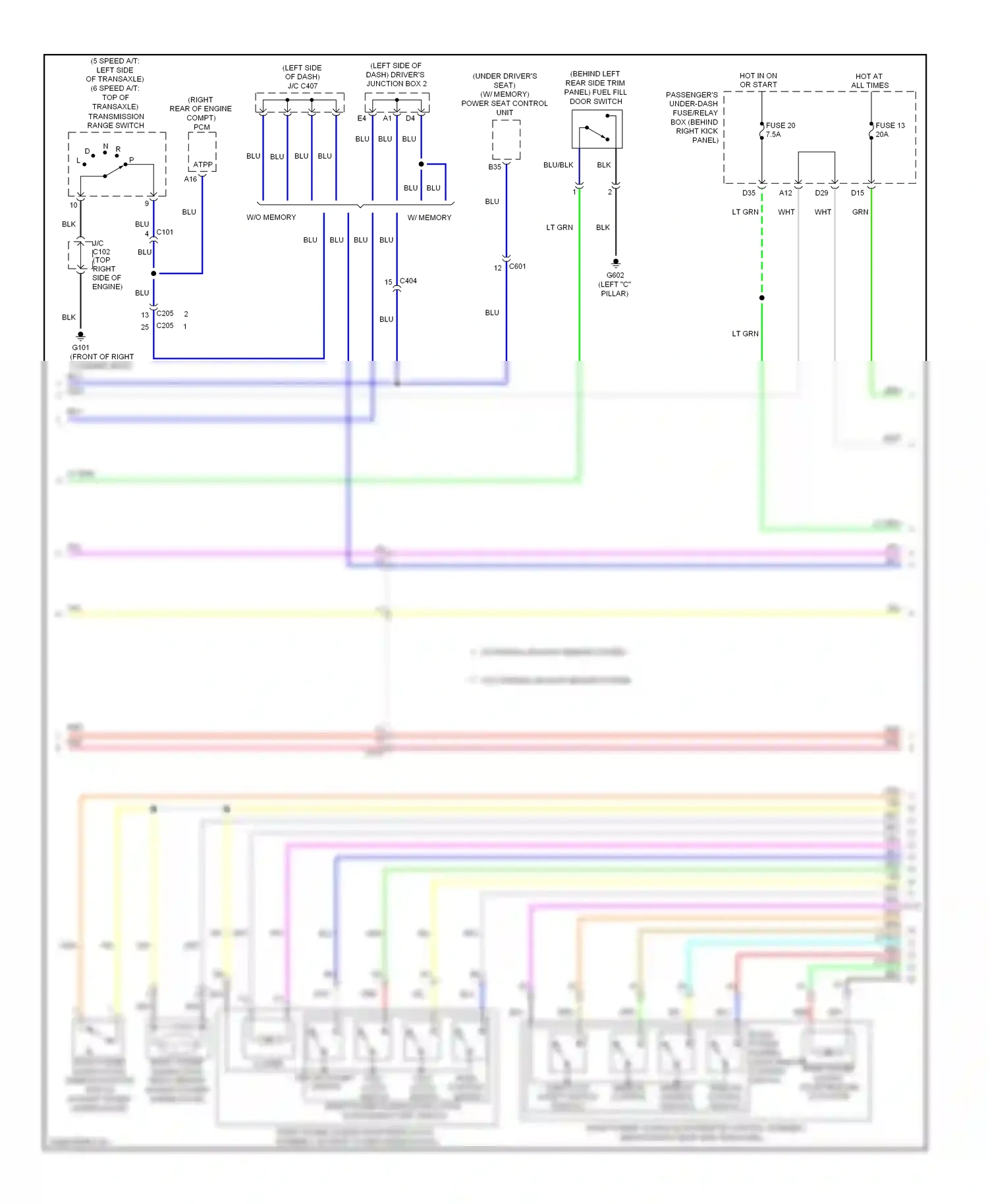 Wiring diagram red for Honda Odyssey IV (2008-2013) (107 of 116)