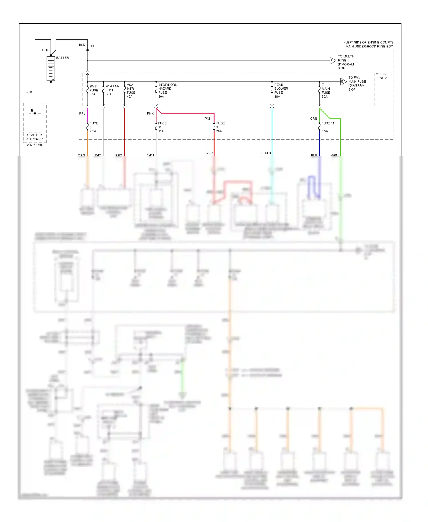 Wiring diagram relay control module for Honda Odyssey IV (2008-2013) (12 of 15)