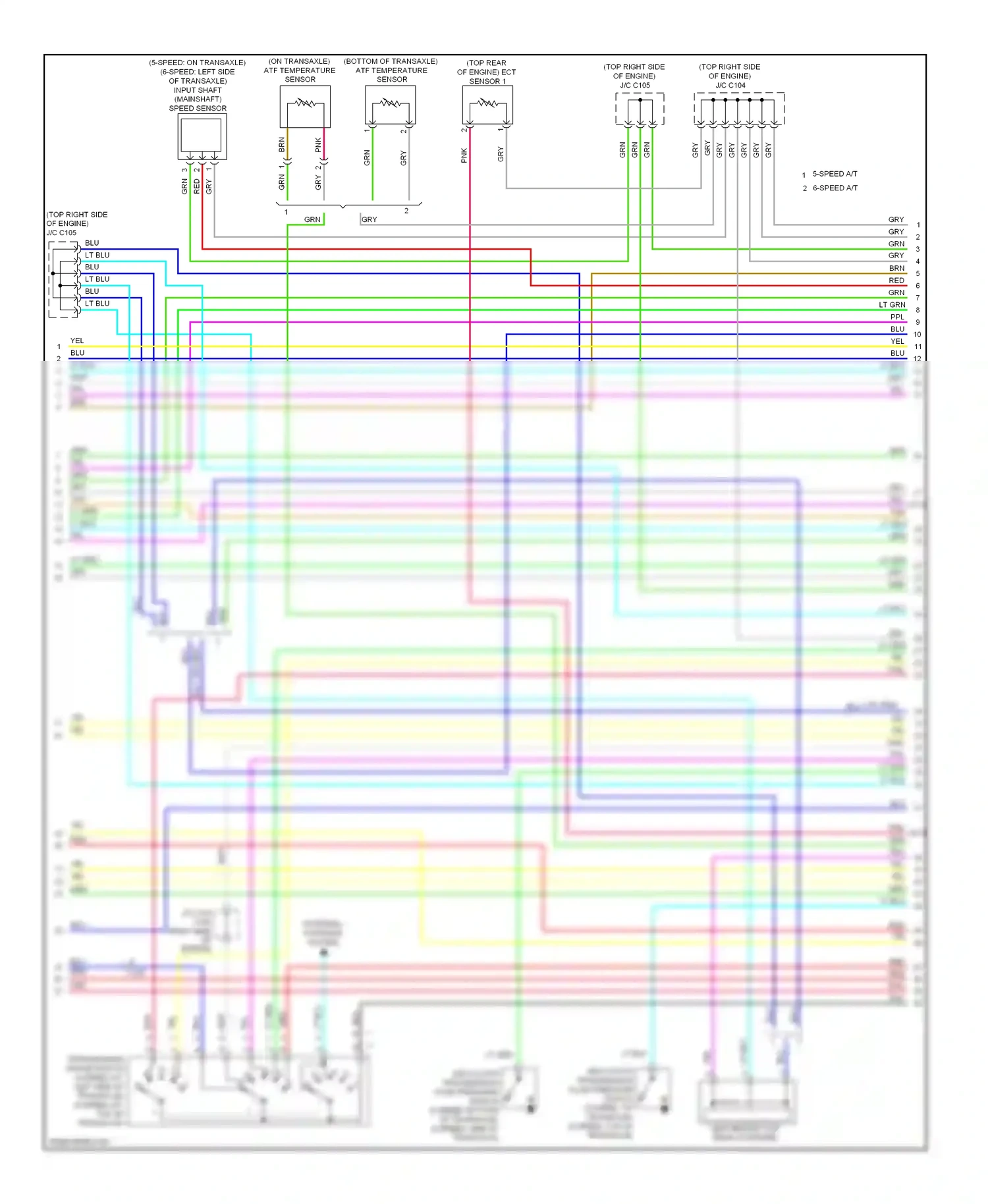 Wiring diagram starting/ charging system for Honda Odyssey IV (2008-2013) (3 of 4)